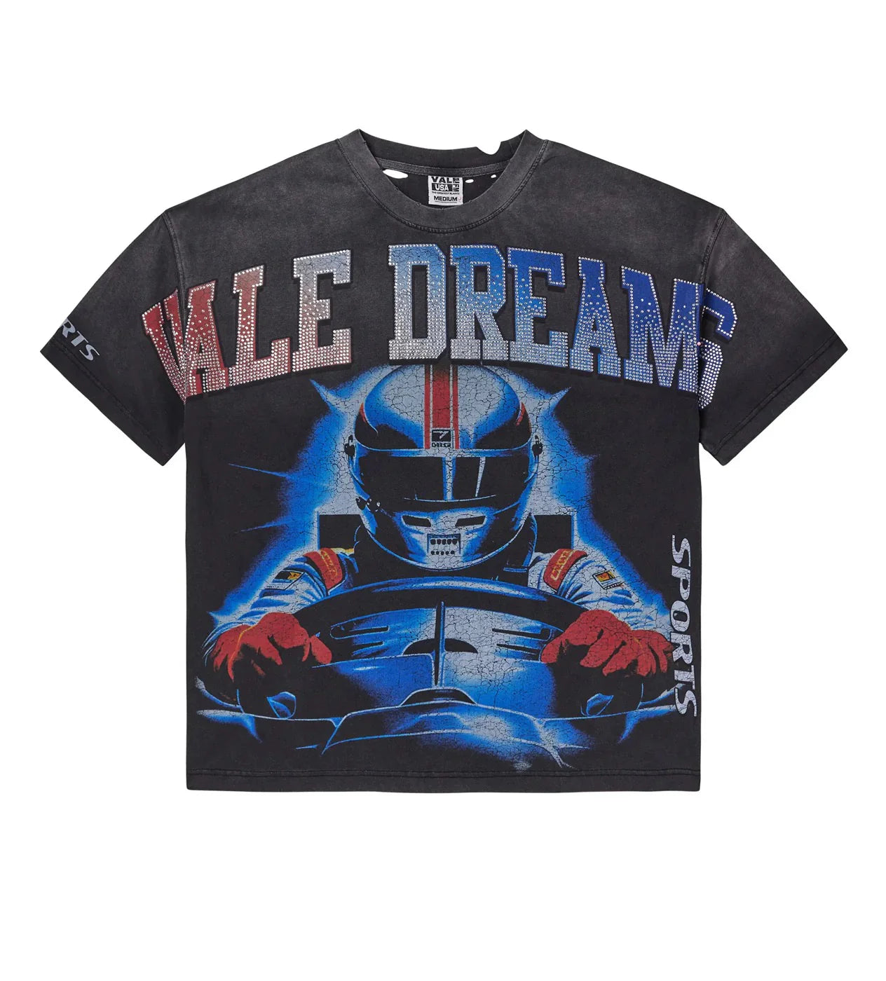 Vale "Speed Bling" Black T-Shirt
