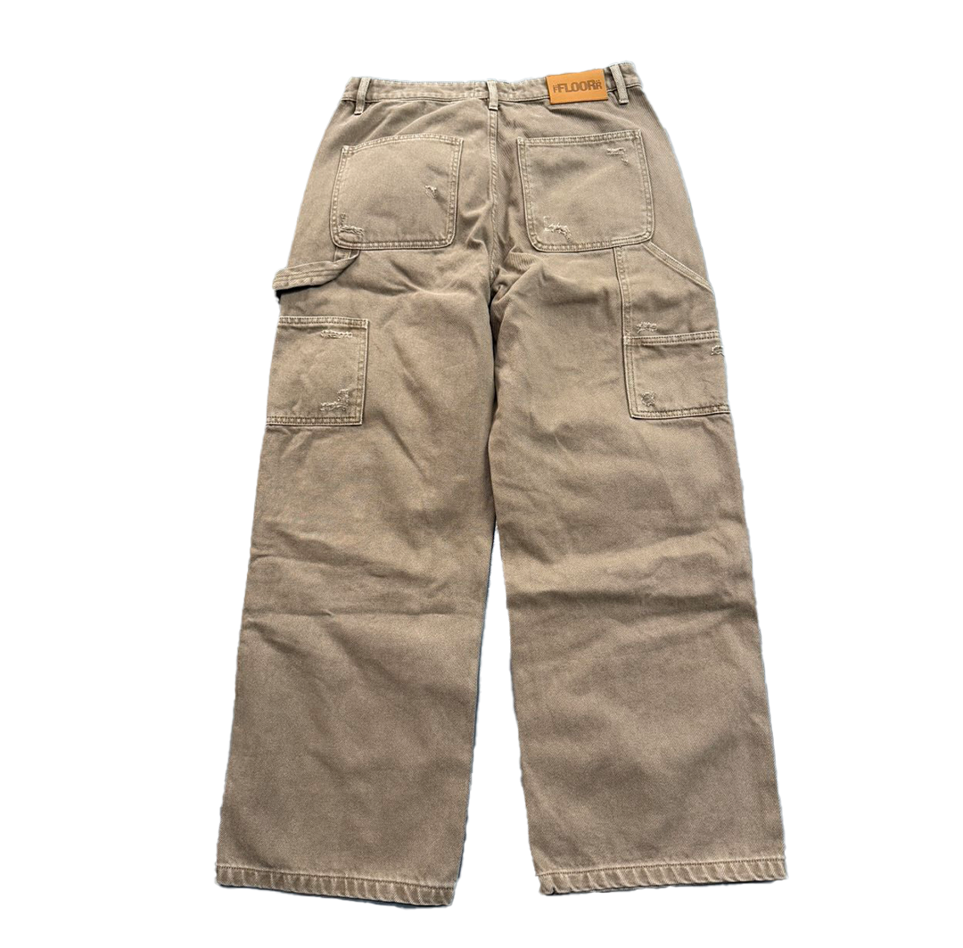 Floor 914 "Triple Knee" Khaki Denim