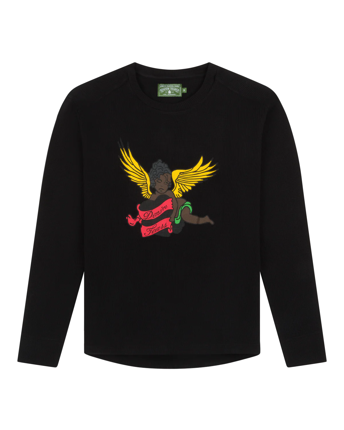 Denim Tears "Black Cherub" Thermal Longsleeve