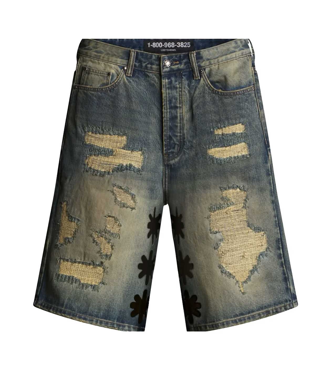 Lost SHDWS DSTRY DENIM SHORT "Blue/Black"