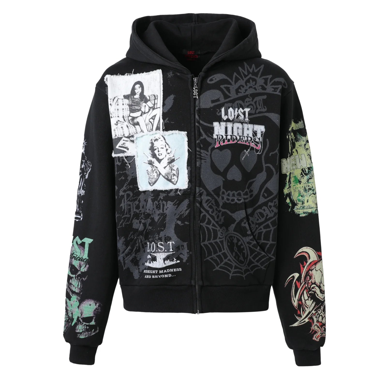 Lost Intricacy "Innocence" Black Zip-Up Hoodie