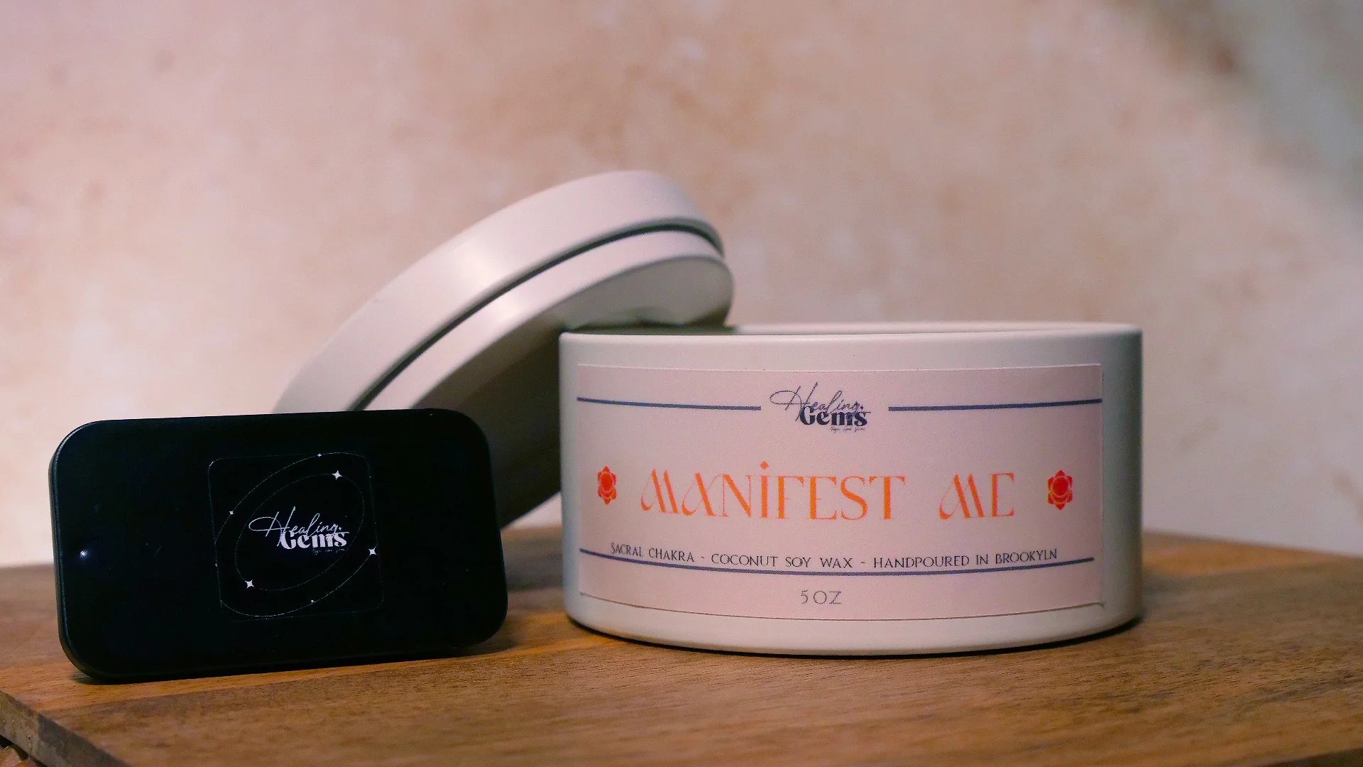 Healing Gems "Manifest Me" Candle