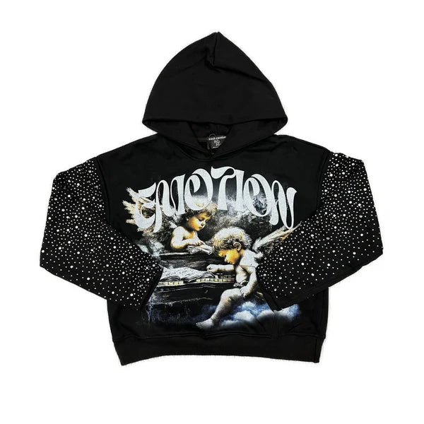 Mixed Emotions "Fallen Angels" Pull Over Hoodie