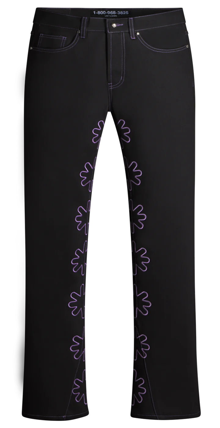 Lost SHDWS Purple Outline Denim Jeans