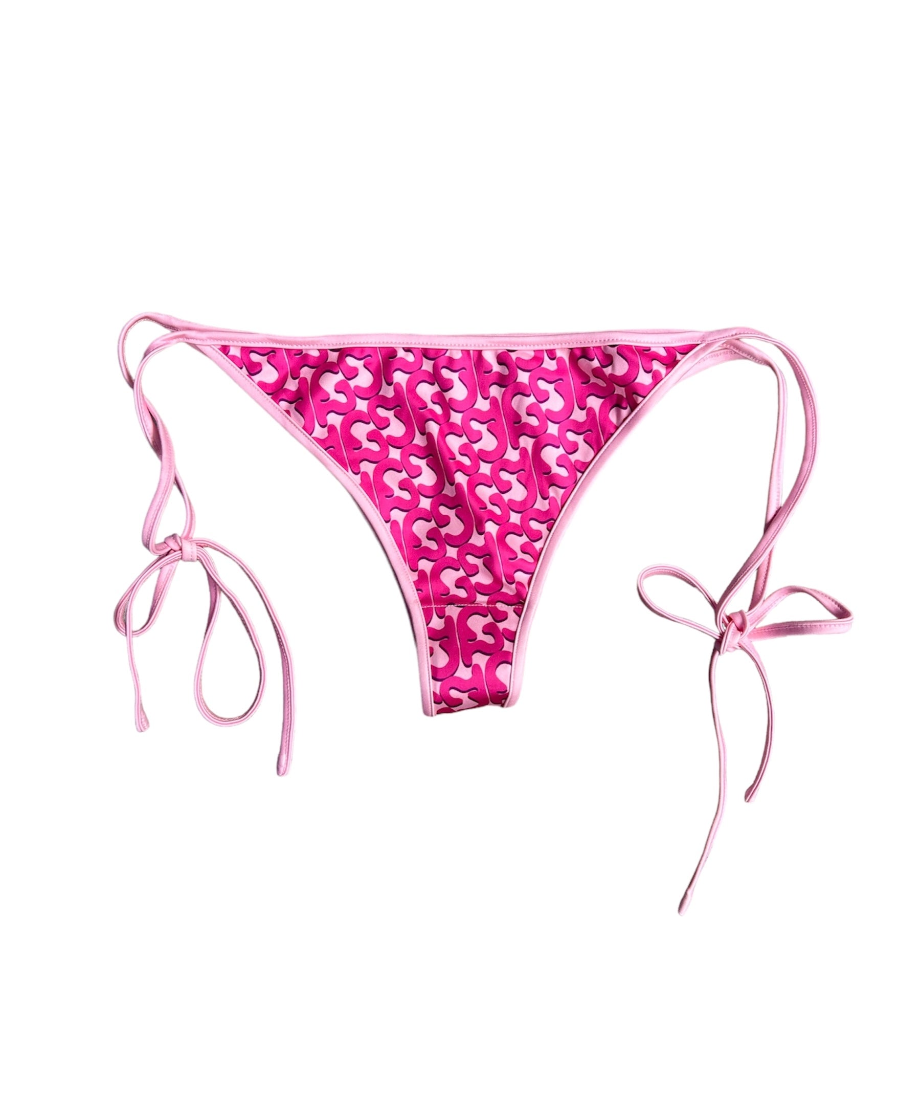 Able garments "Monogram" Bikini Bottom (Hot Pink/Pink)