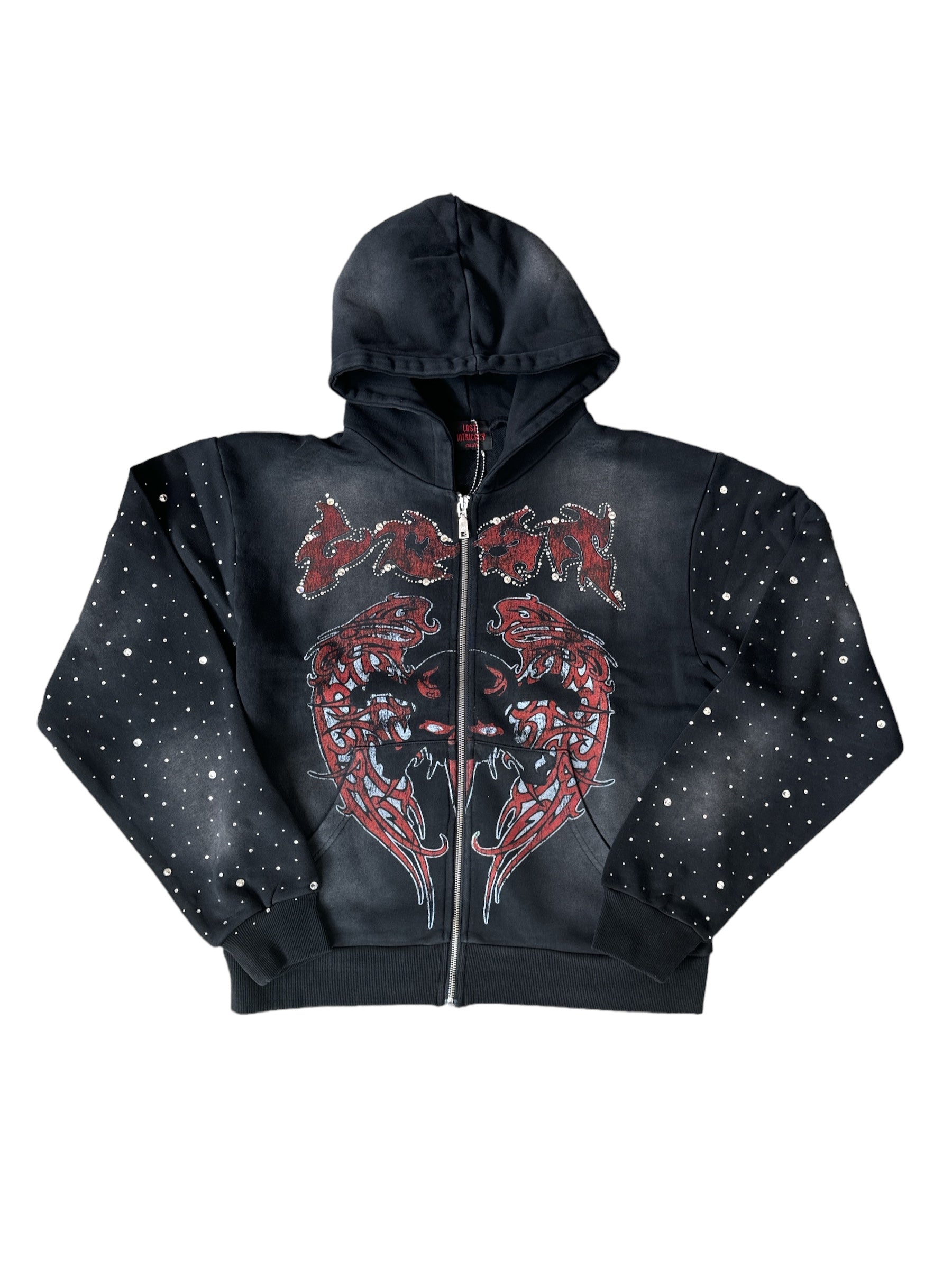 Lost Intricacy "Evil Wing" Zip Up Hoodie