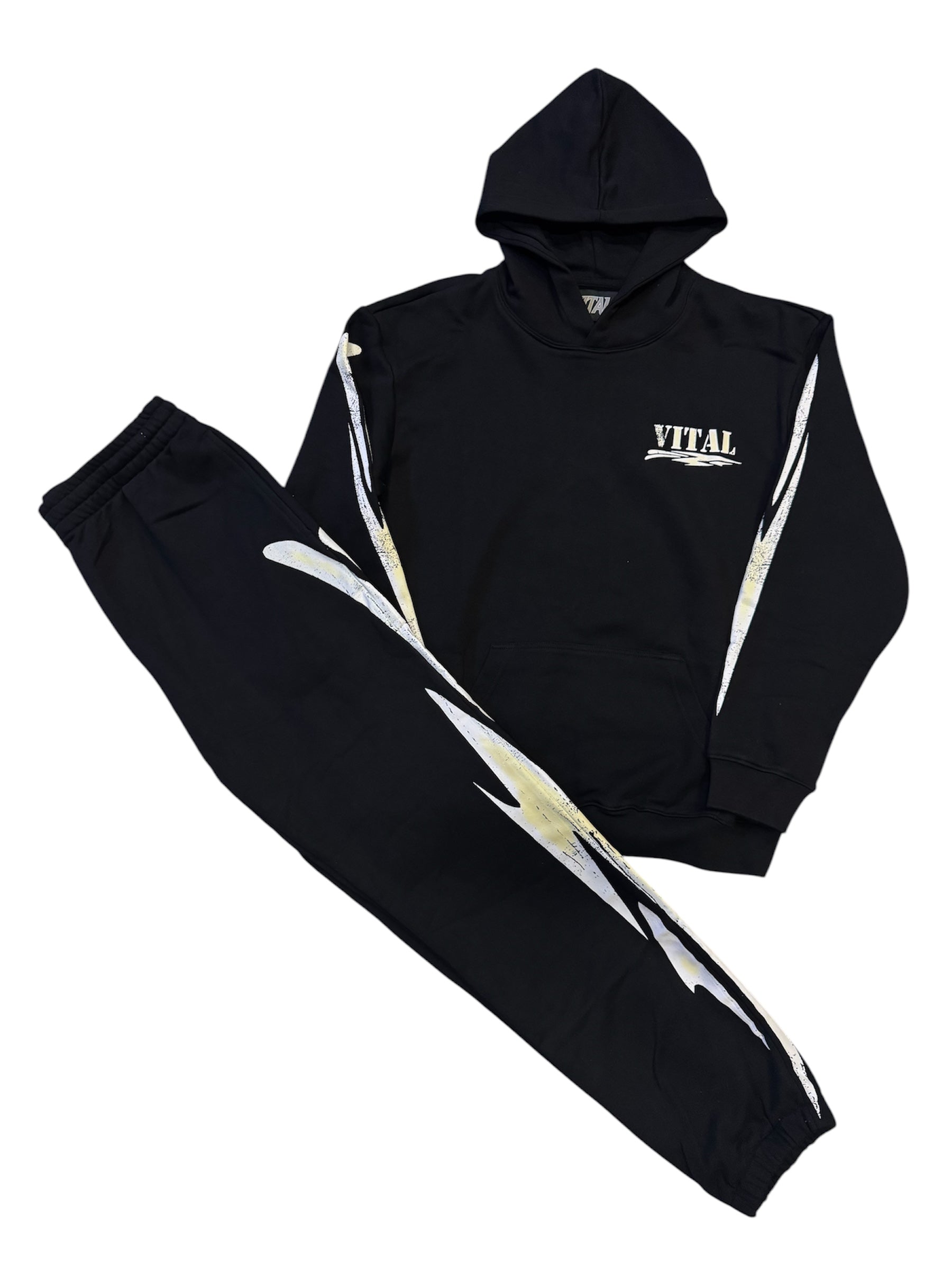 Vital "Thunderbolt" Black/White Sweatsuit