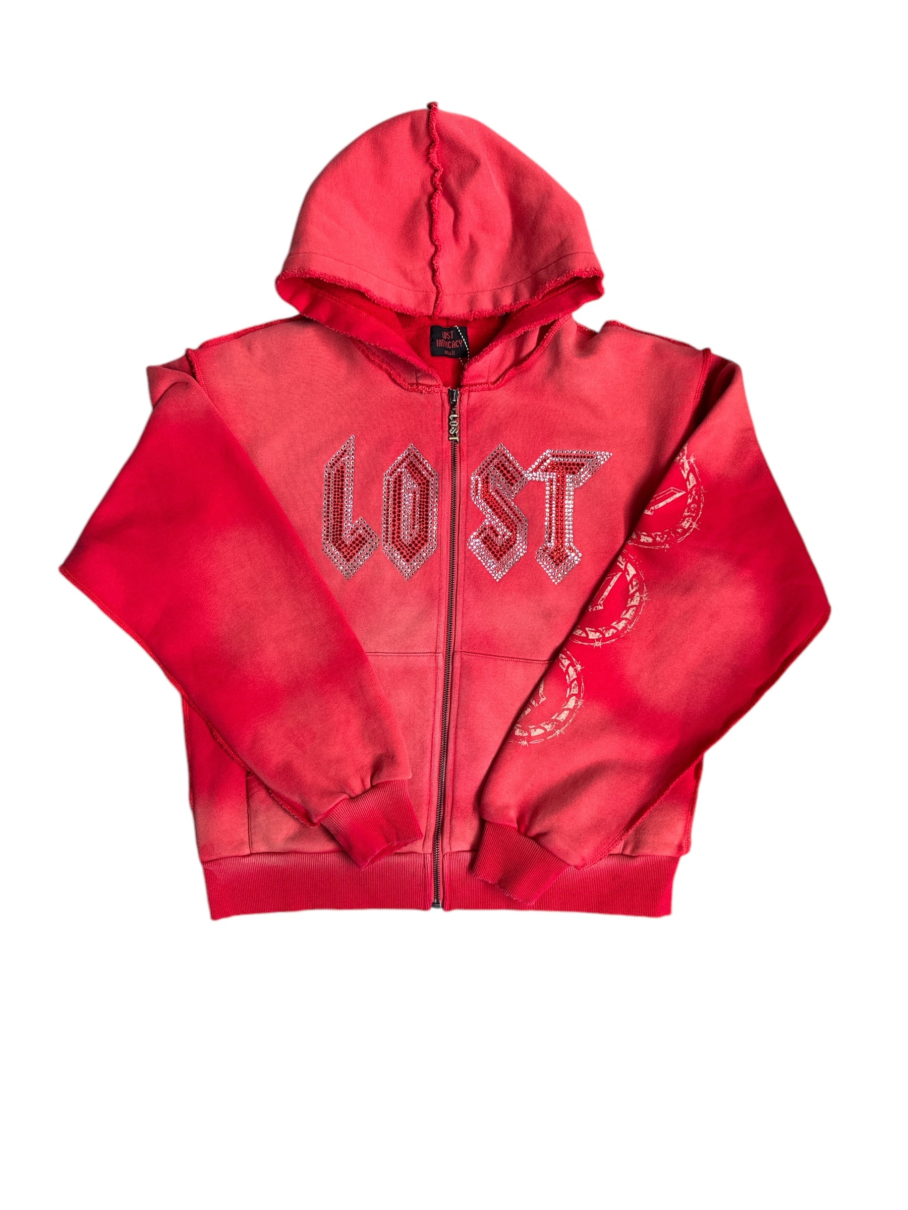 Lost Intricacy "Cherry" Zip-Up Hoodie