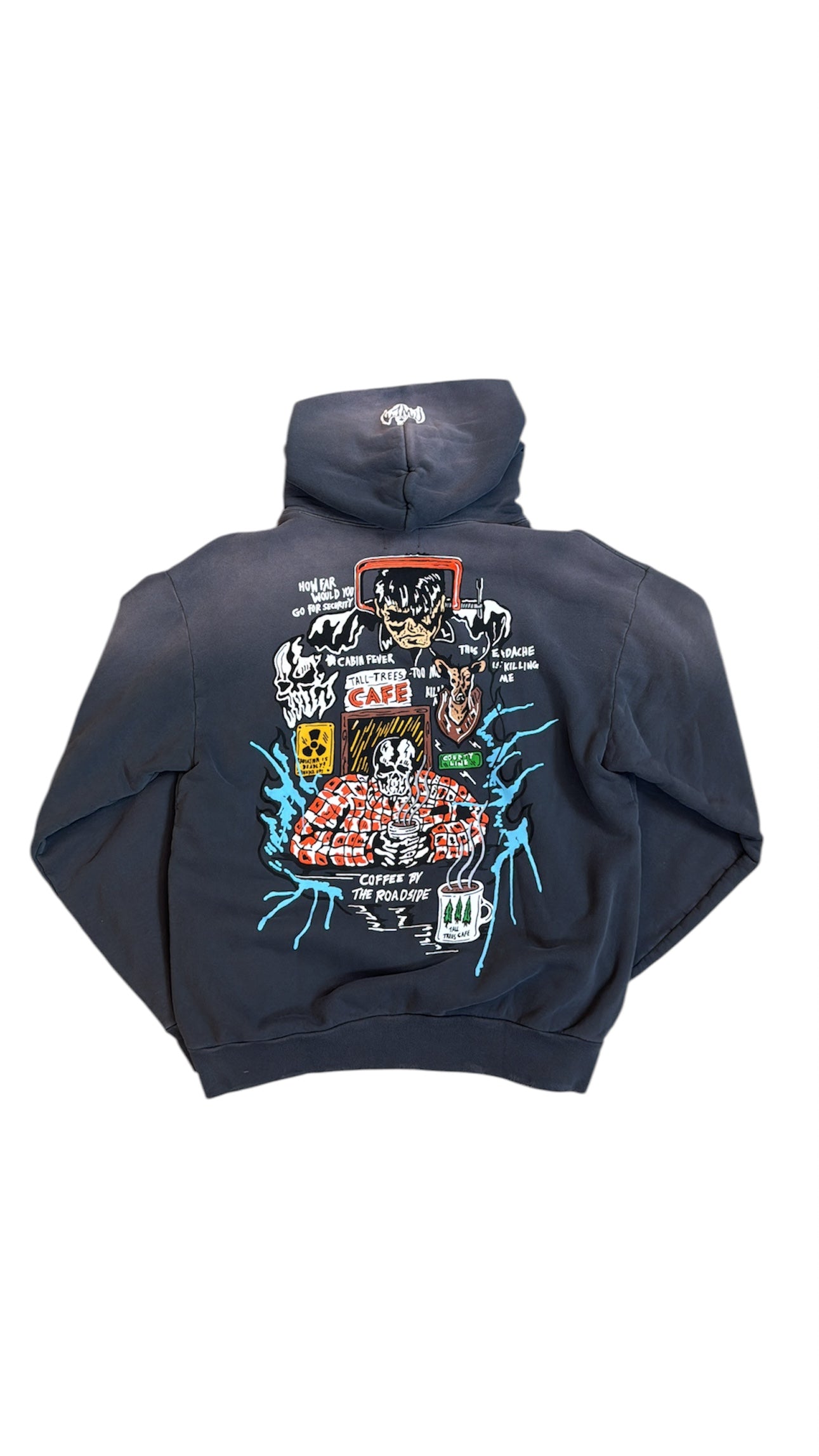 Warren Lotas "Roadside Coffee" Hoodie Black