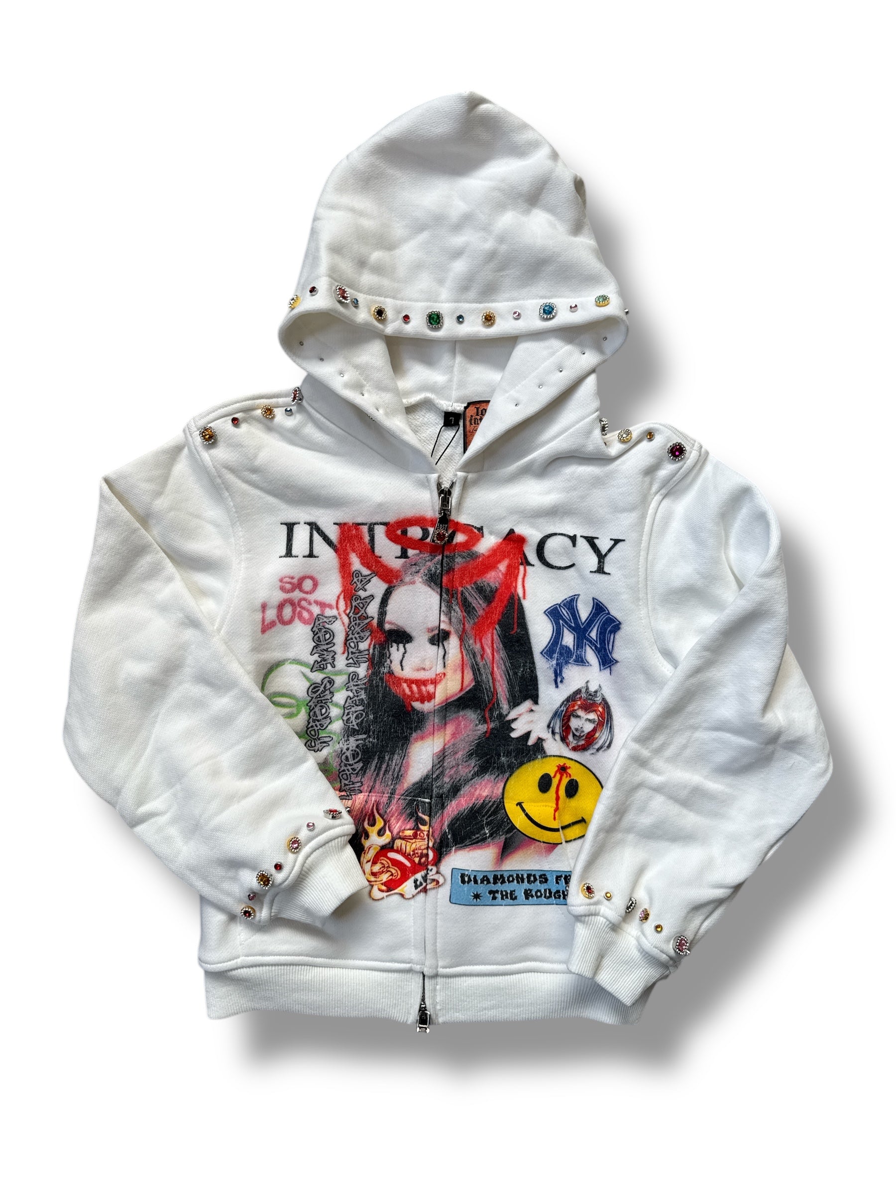 Kids Lost Intricacy "Paper Mag" White Hoodie
