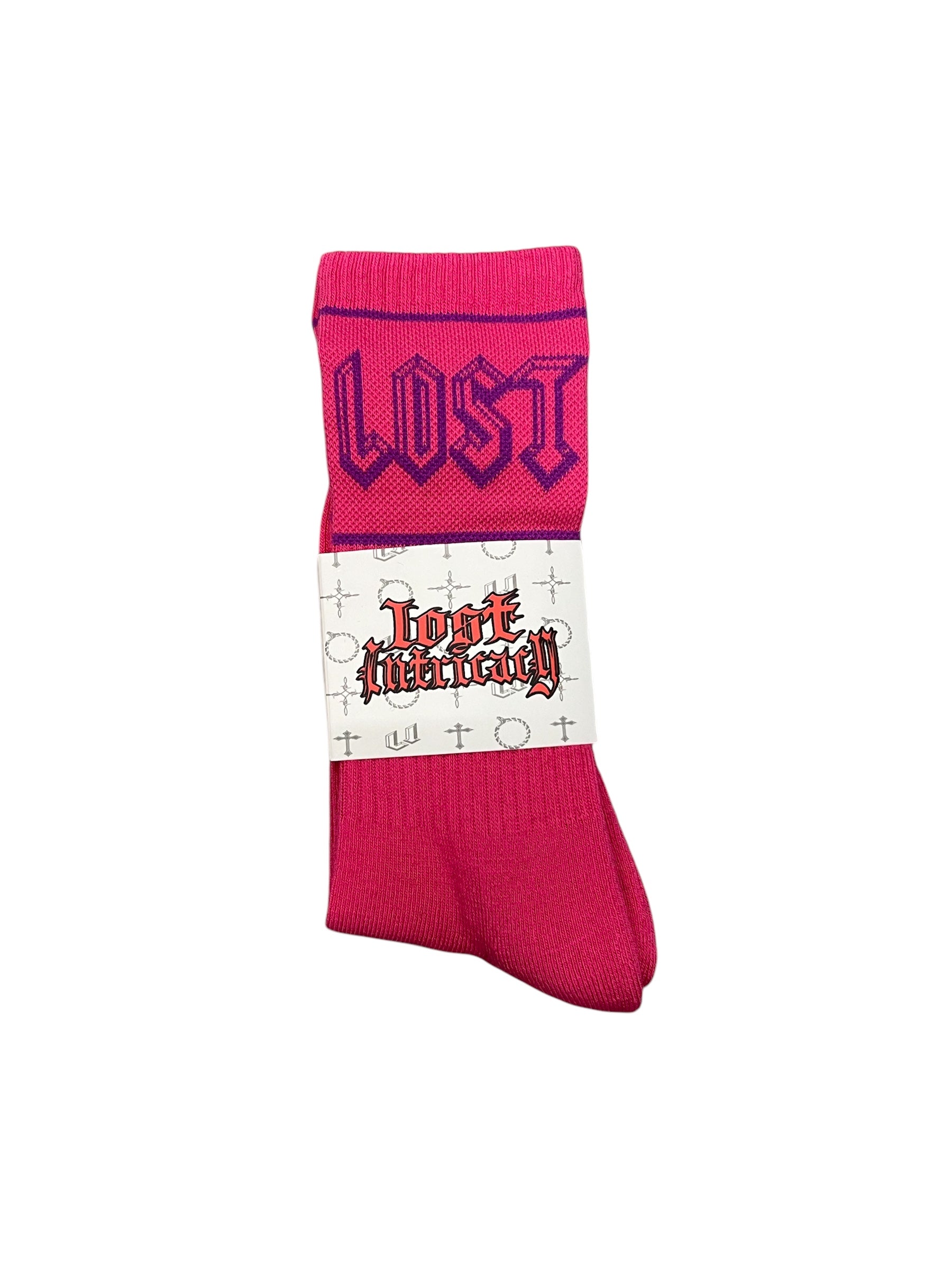 Lost Intricacy Pink/Purple Socks