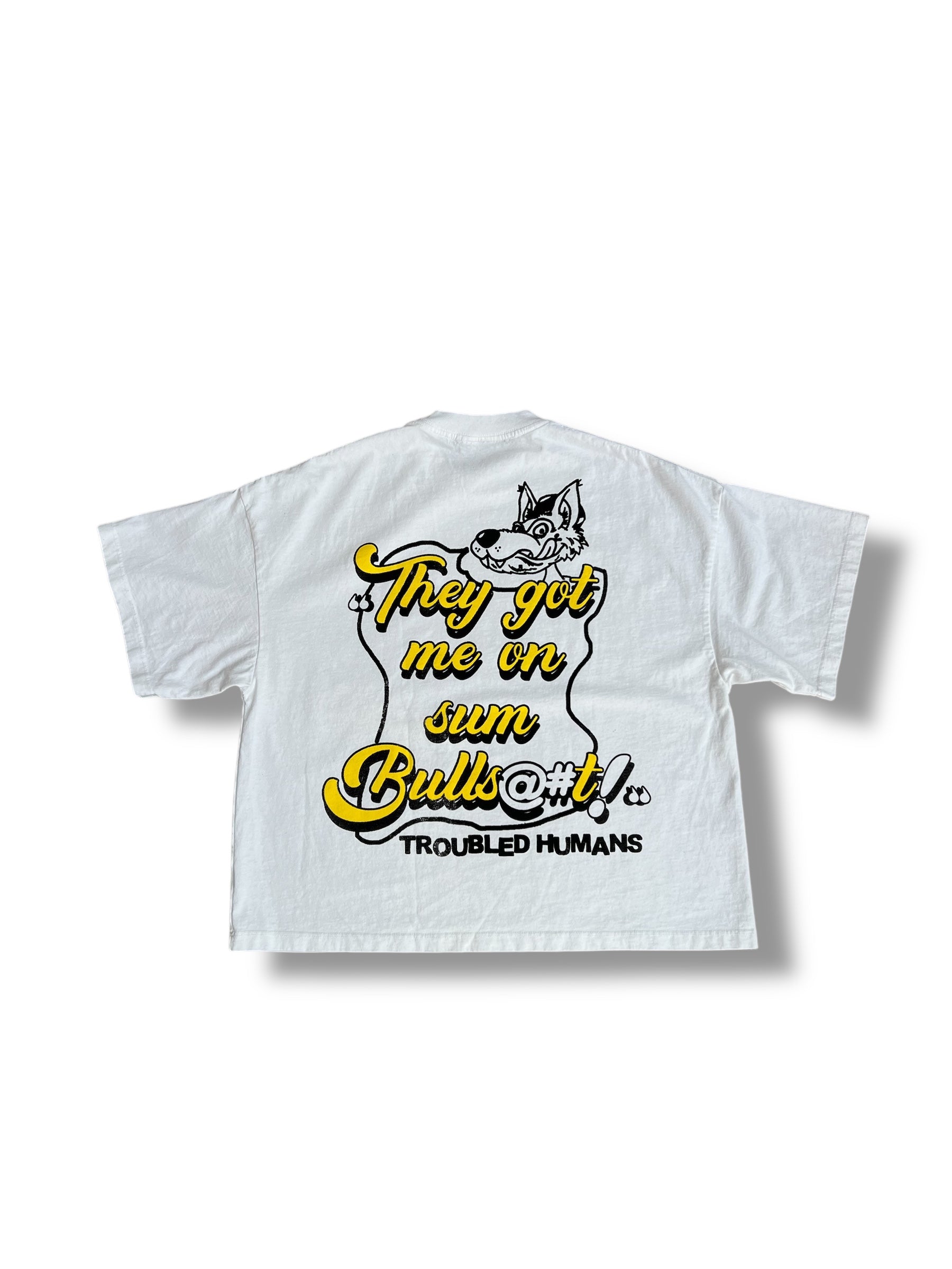 Troubled Humans "Bail Bonds" White T-Shirt