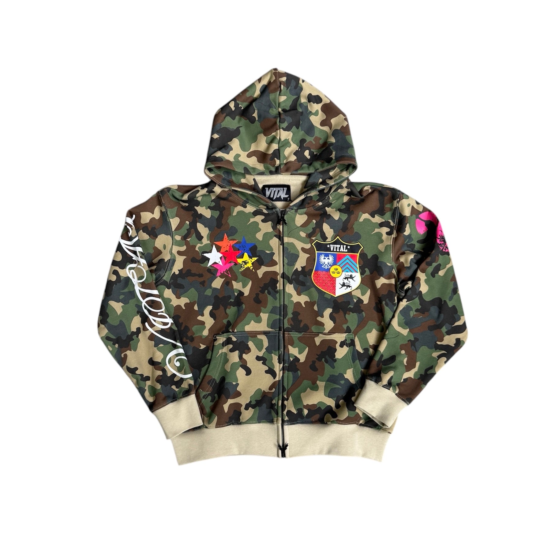 Vital Camo Zip-Up Hoodie