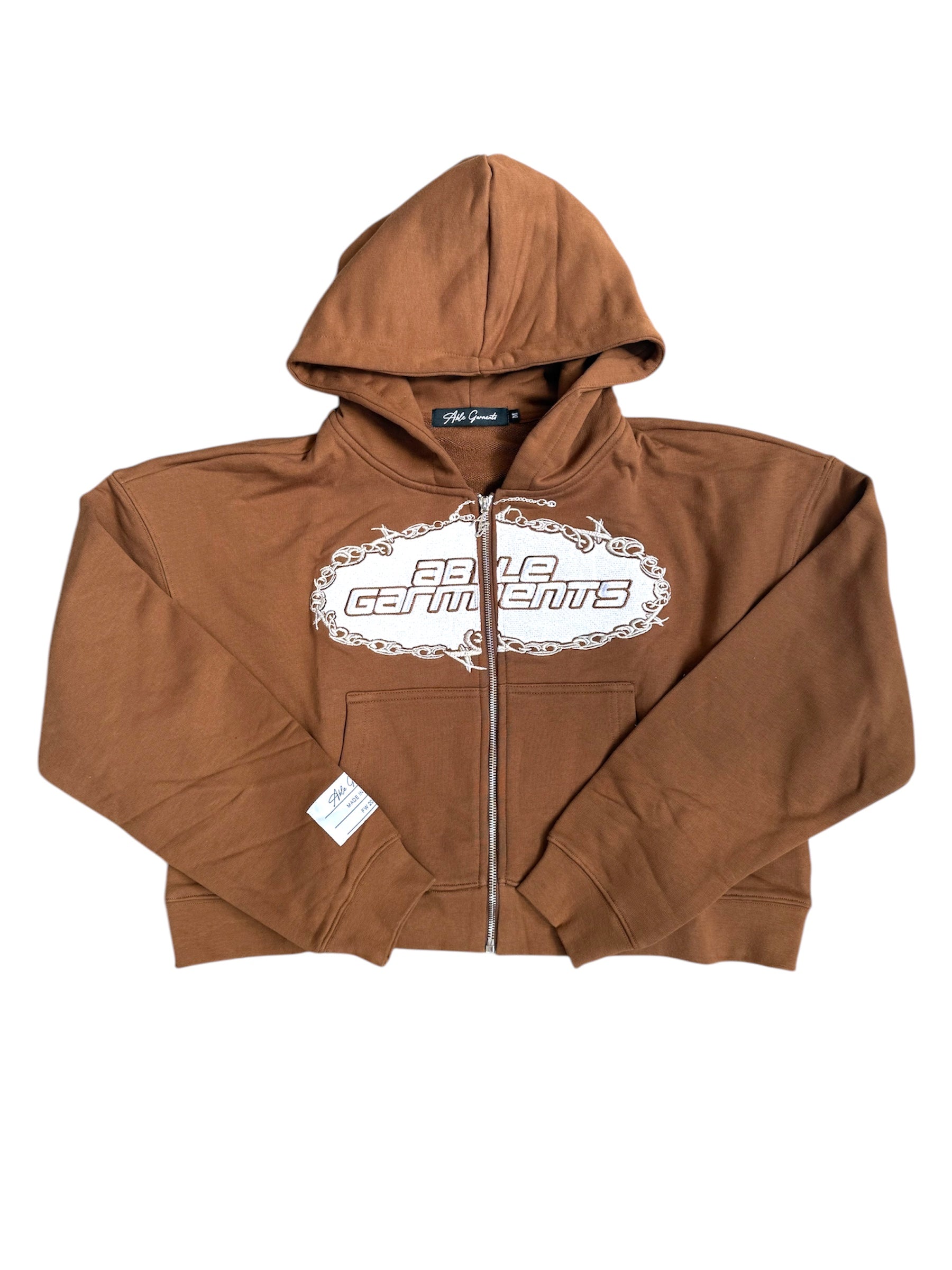 Able Garments "Chain Link" Hoodie (Brown) WOMENS