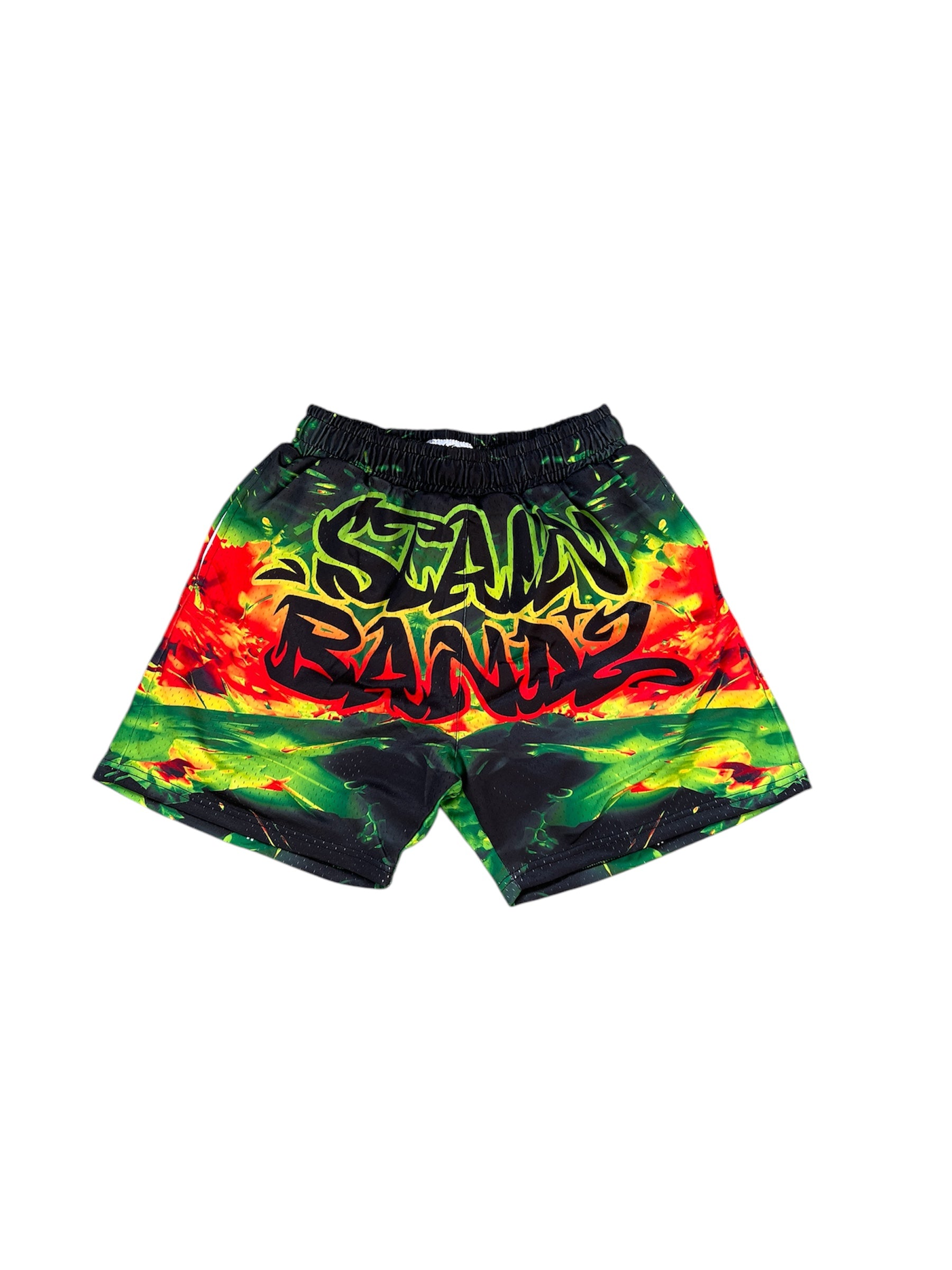 SB Studios V2 Green/Red Mesh Shorts
