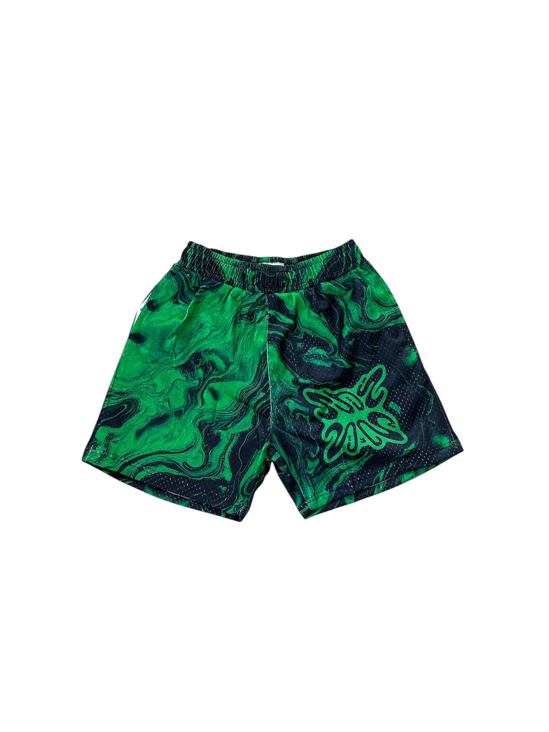 SB Studios Multicolor V4 Green/Black Mesh Shorts