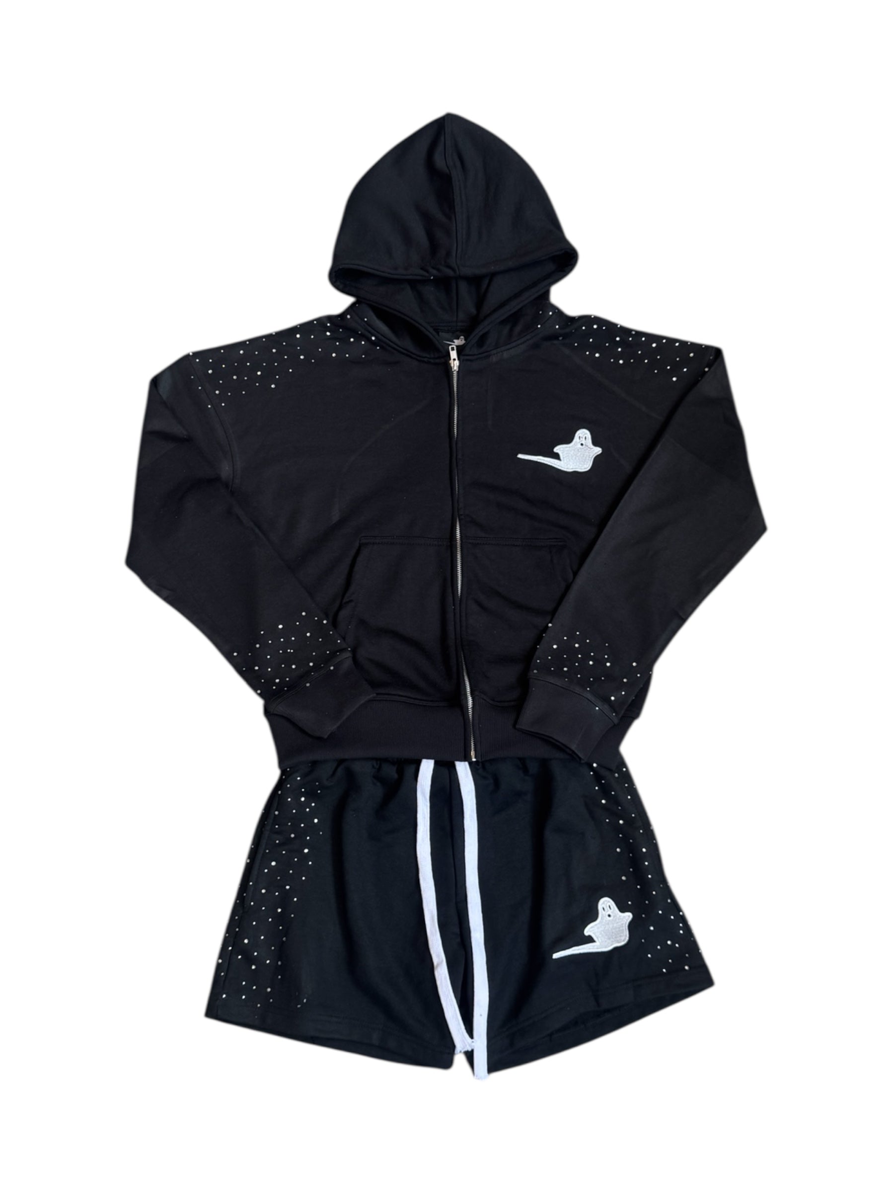 No Choice "Ghost" Black Hoodie/Short Set