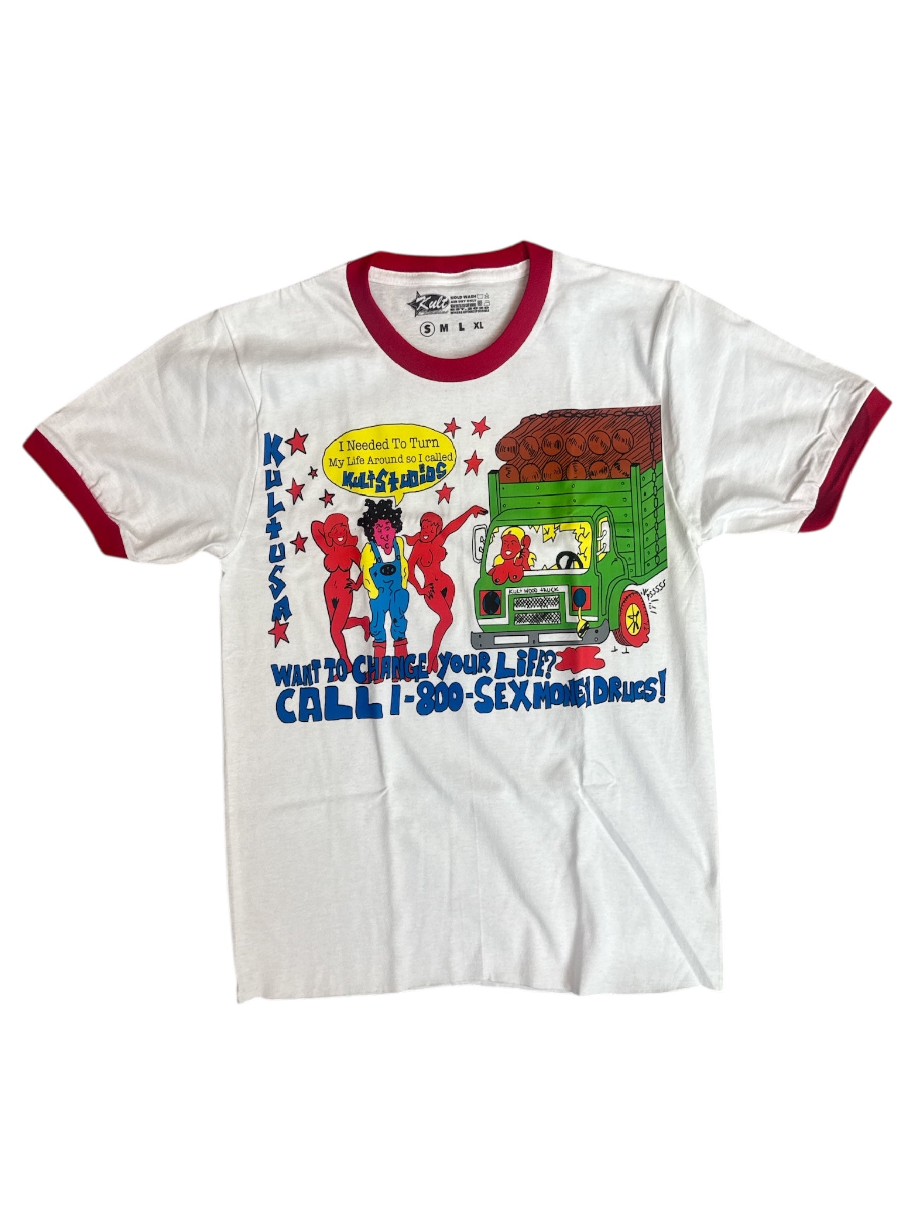 Kult "Ringer" White T-Shirt