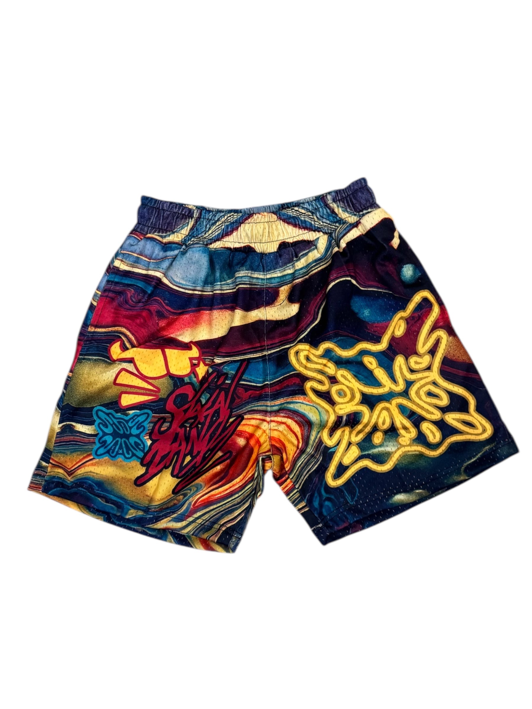 SB Studios "Blue Burgundy" V4 Mesh Shorts