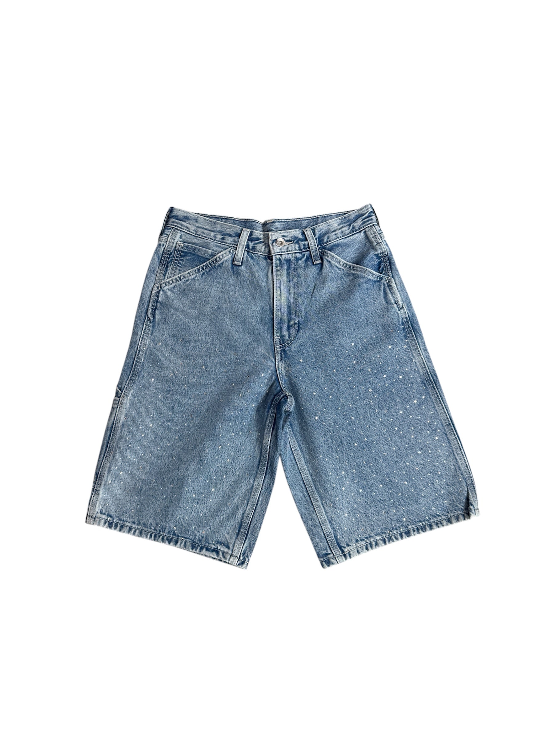 V2 "Rhinestone" Jean Shorts