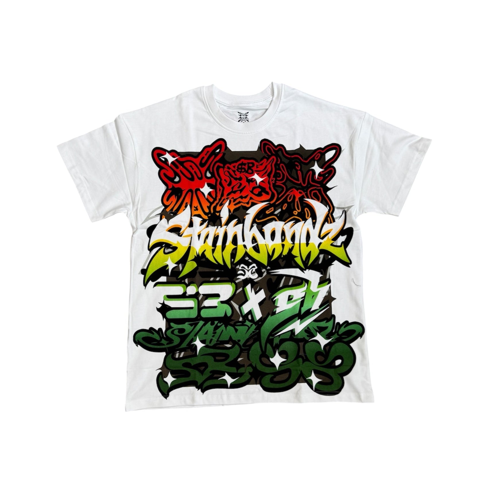 SB Studios "Logos" White/Red/Green T-Shirt
