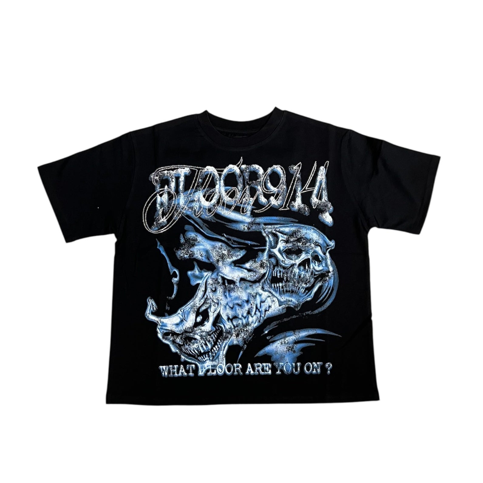 FLR 914 "Skulltex" Black T-Shirt