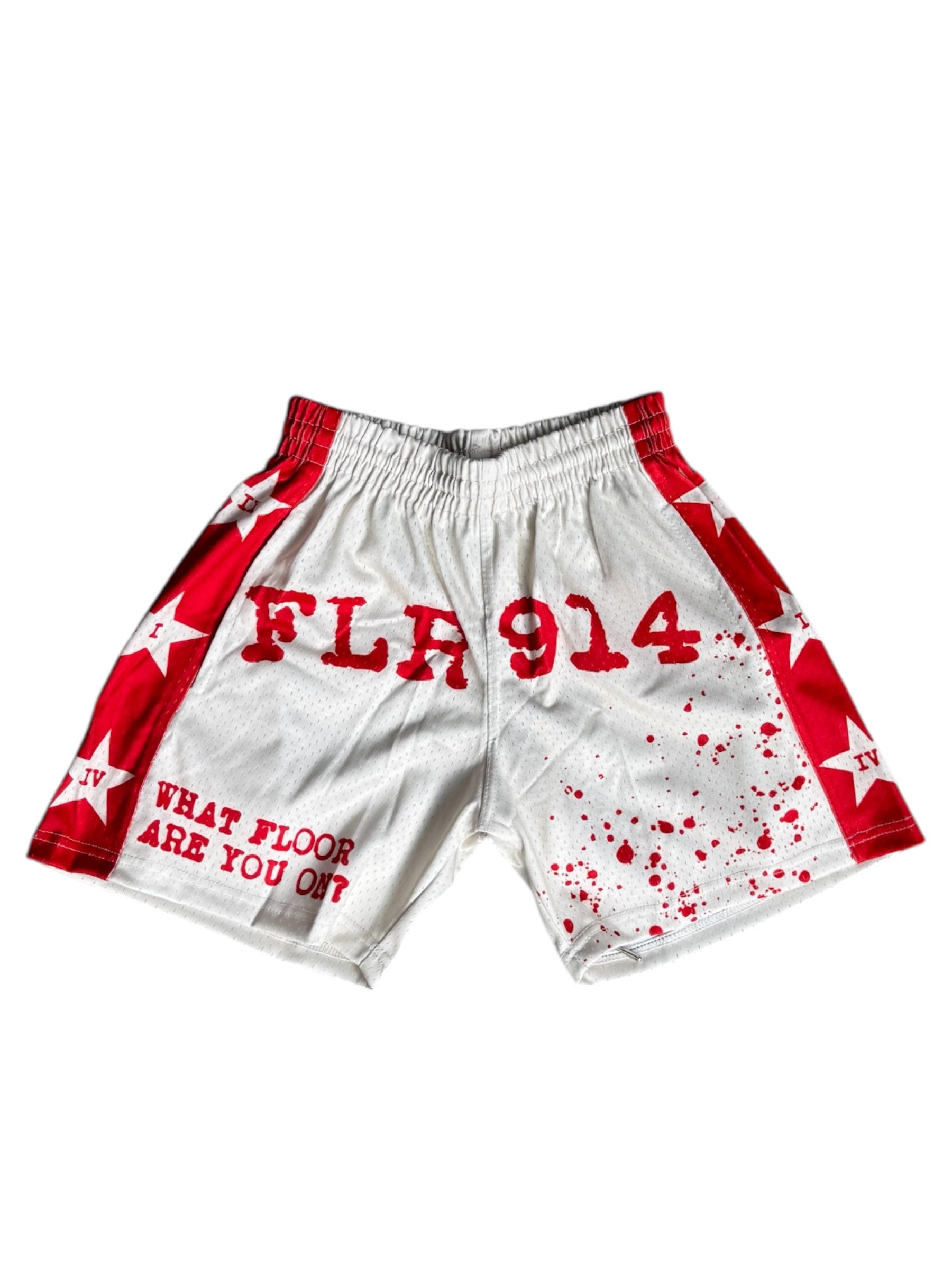 FLR 914 "All-Star" Cream Mesh Shorts