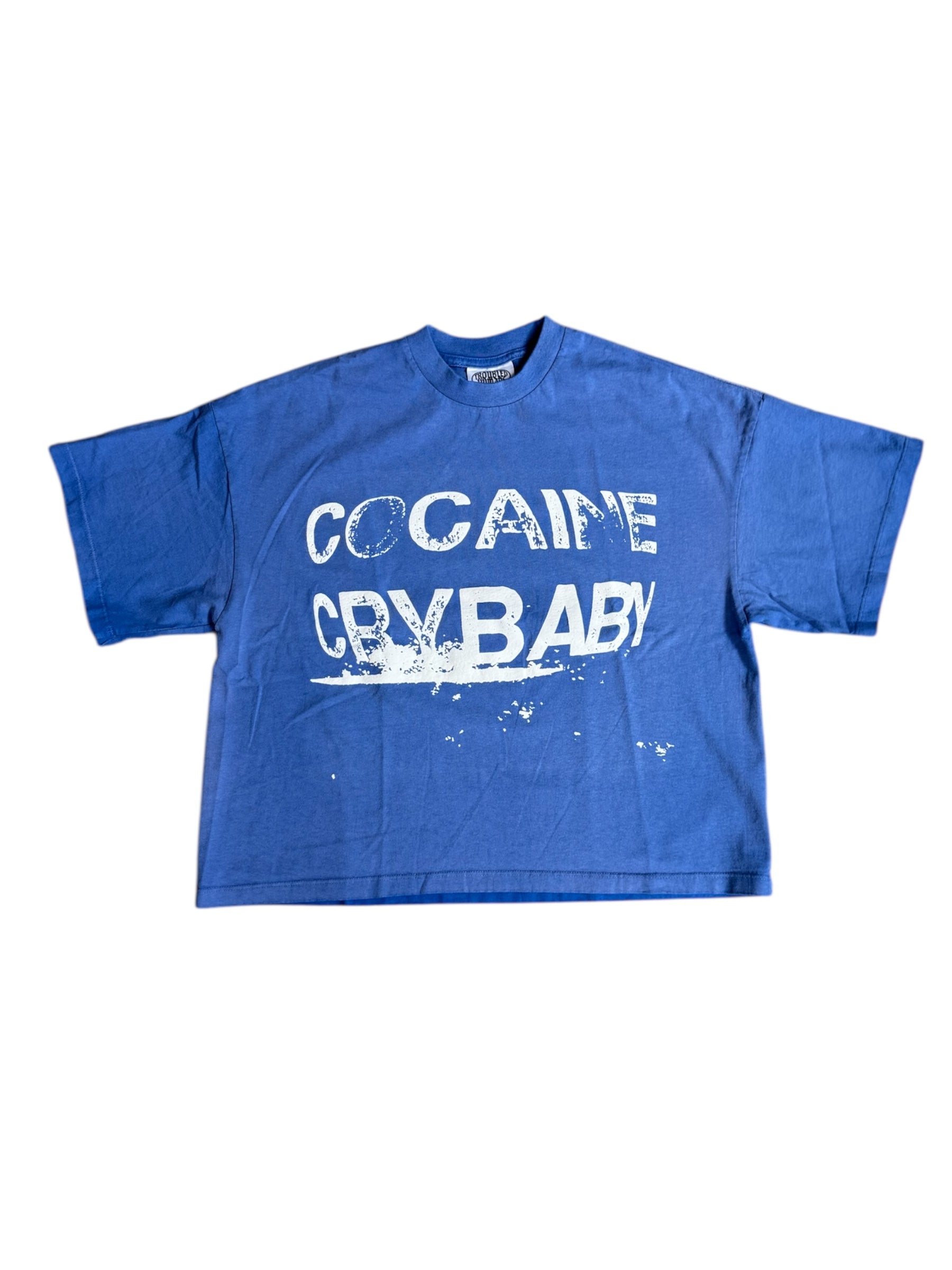 Troubled Humans "C*caine Crybaby" Blue T-Shirt