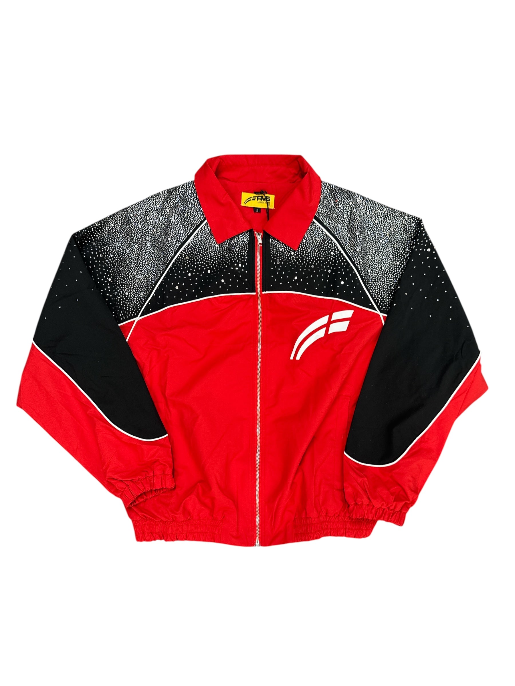 RVS Labs "Astral" Red/Black Zip-Up Windbreaker