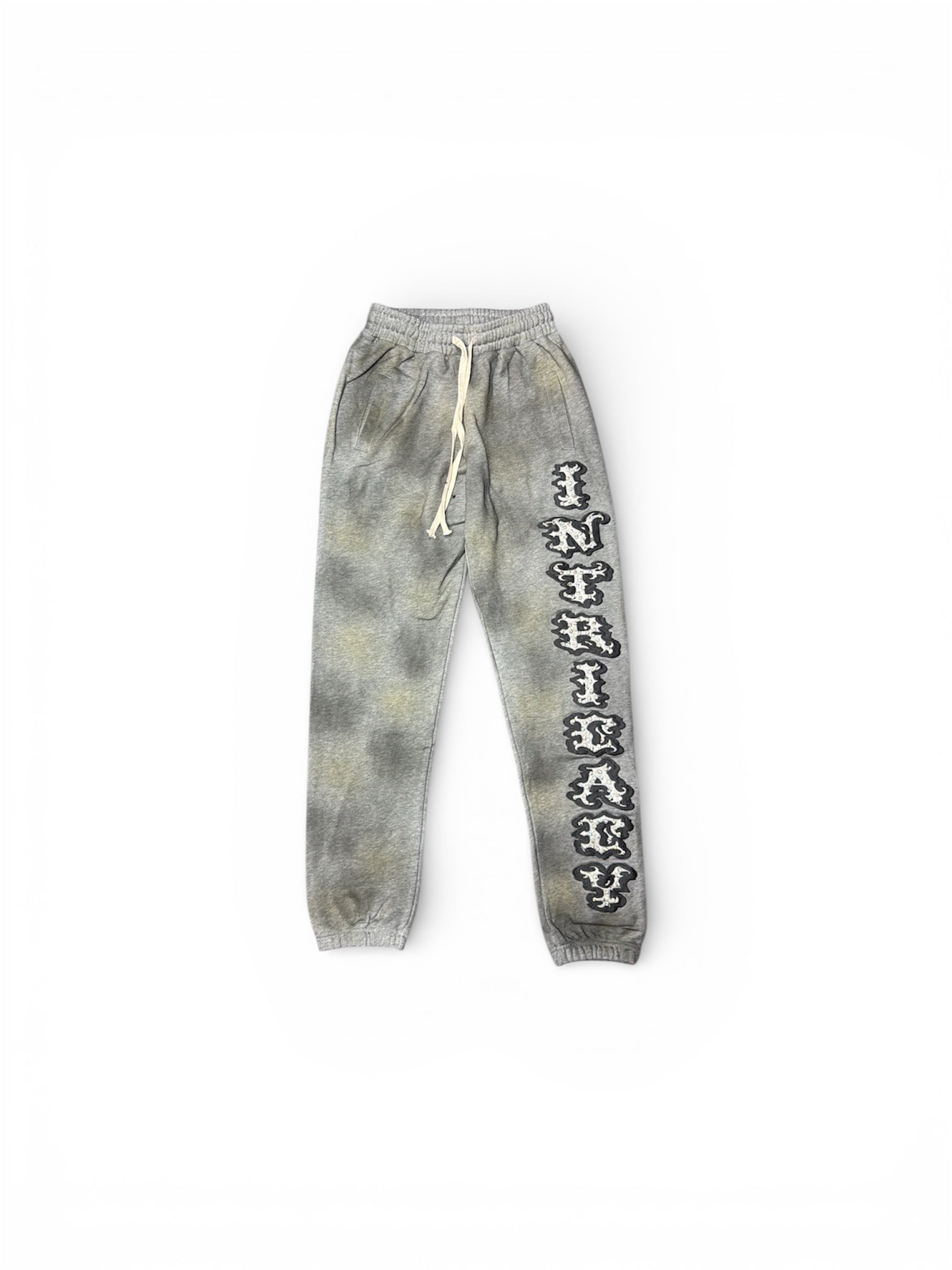 Lost Intricacy "Grey/White Grunge Patch" Sweatpants