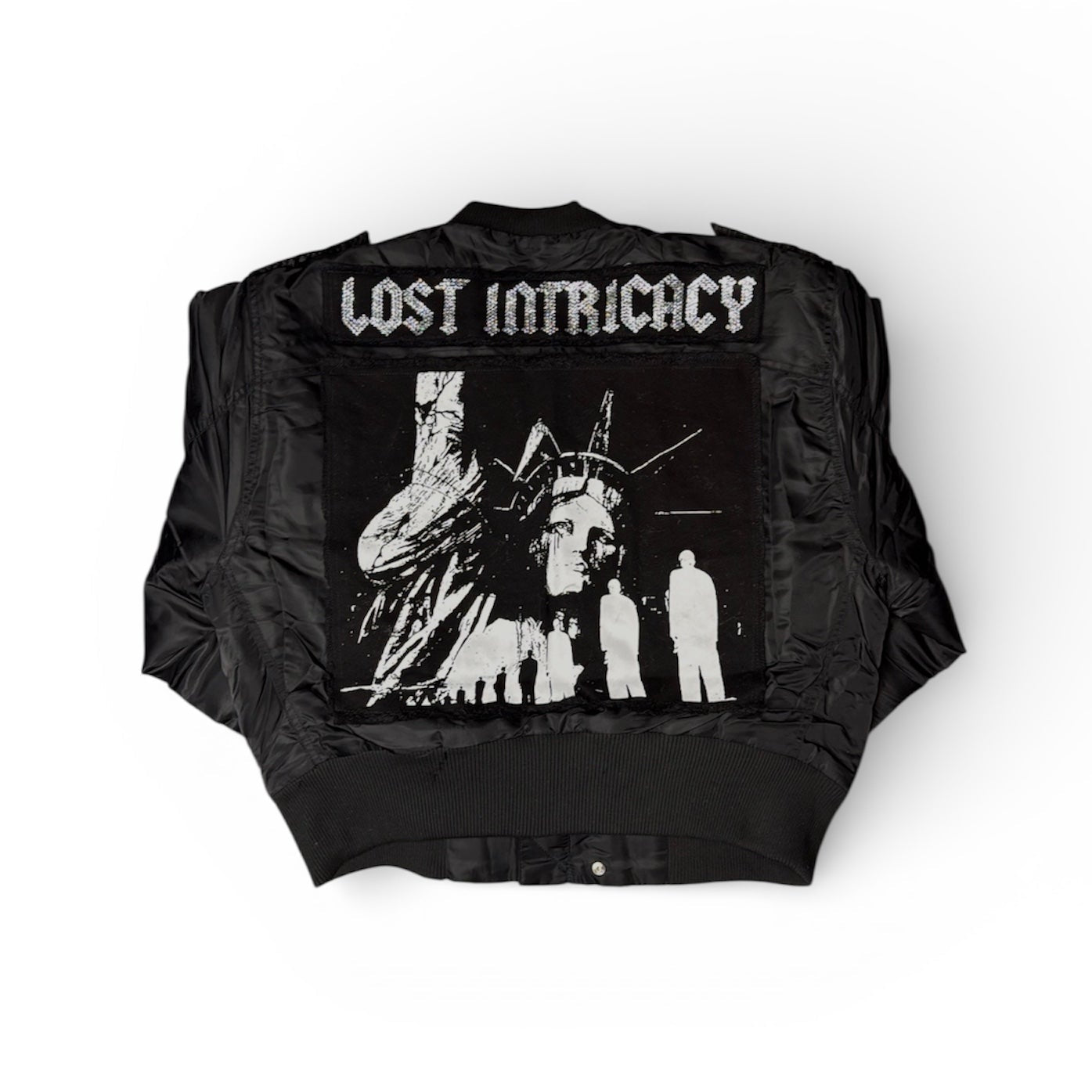 Lost Intricacy "Rainbow Stone" Black Bomber Jacket (WOMENS)