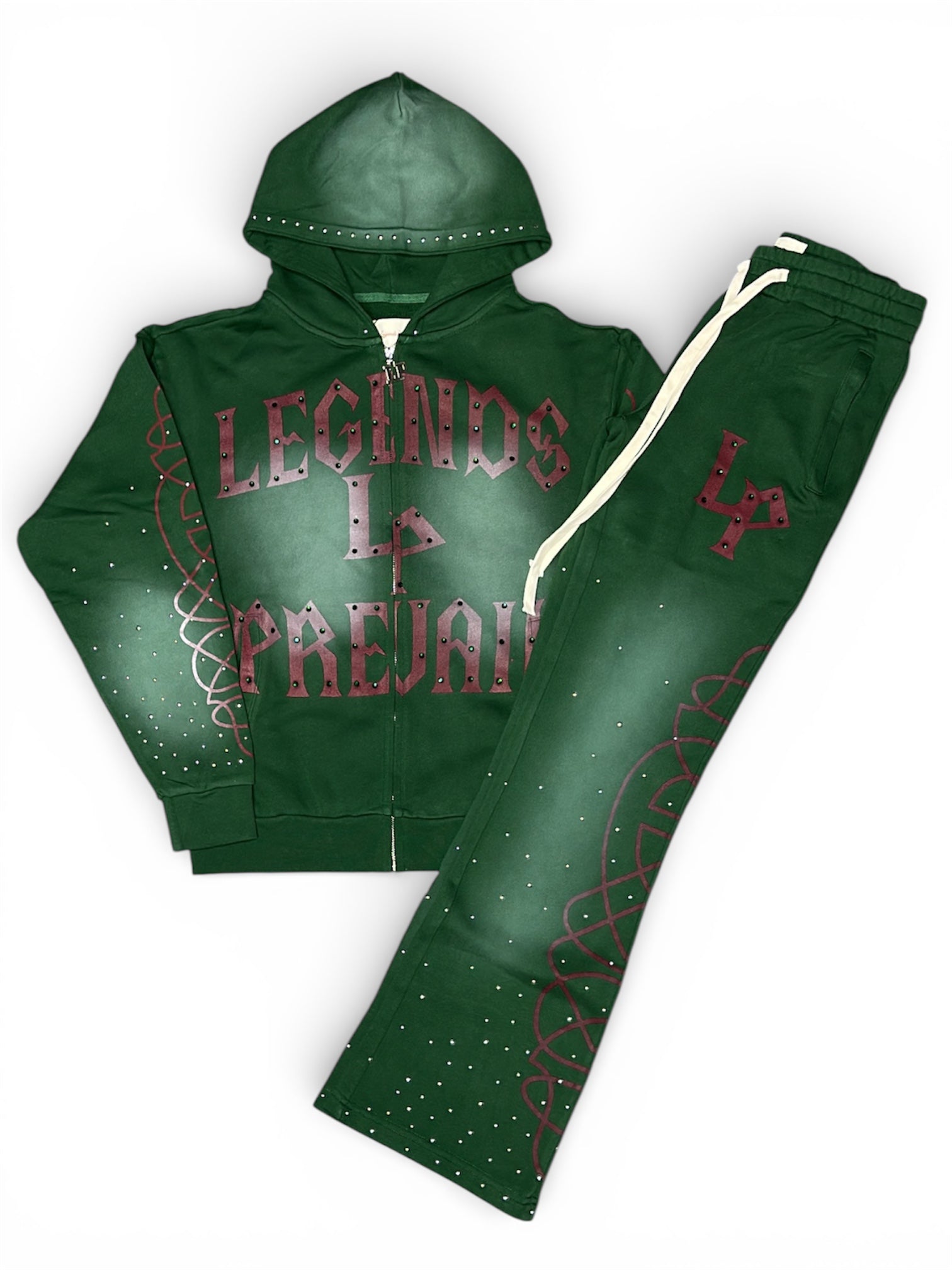 Legends Prevail "Butcher" Green Full Sweatsuit