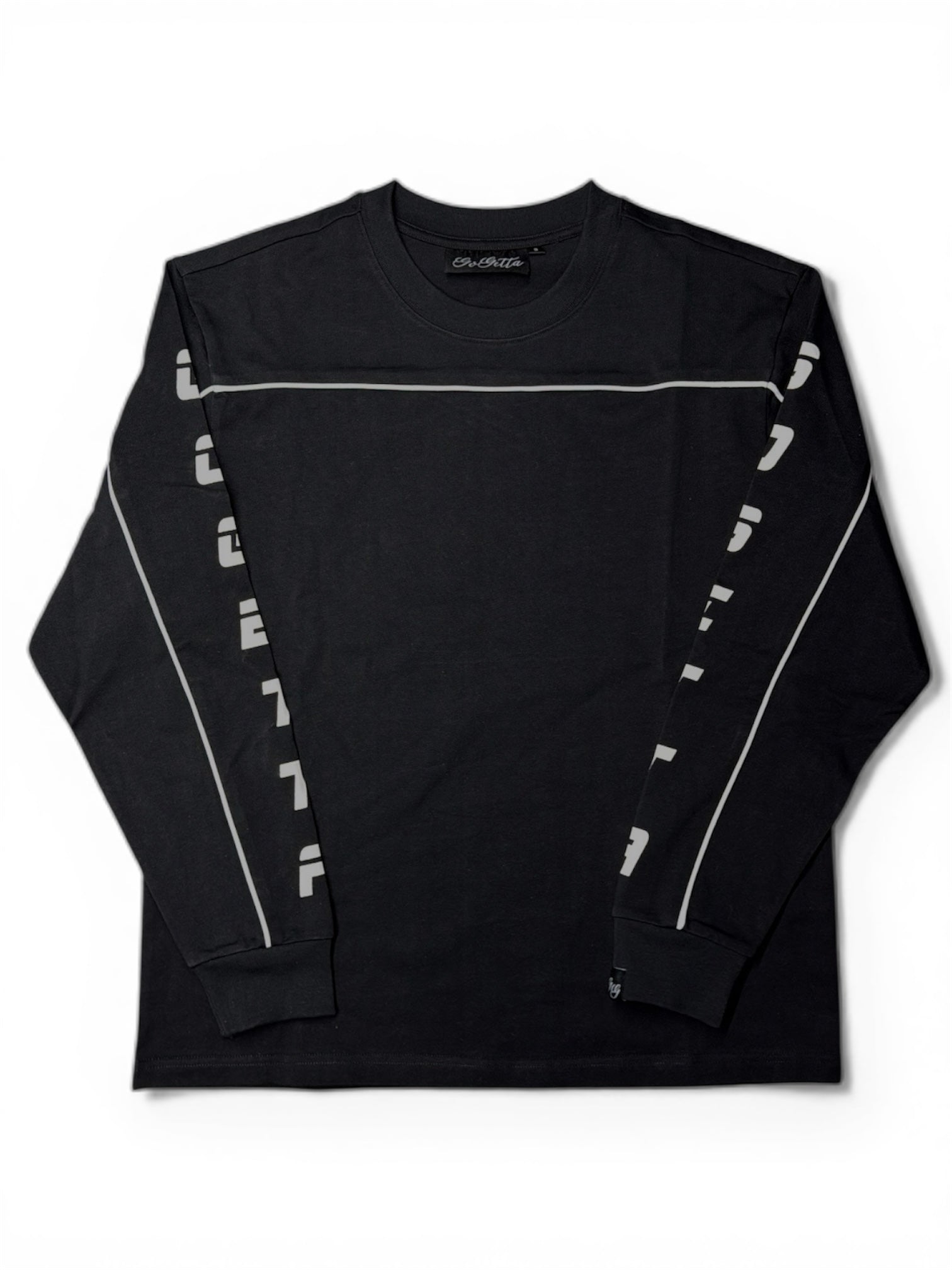 GoGetta "Outline" Black Long Sleeve