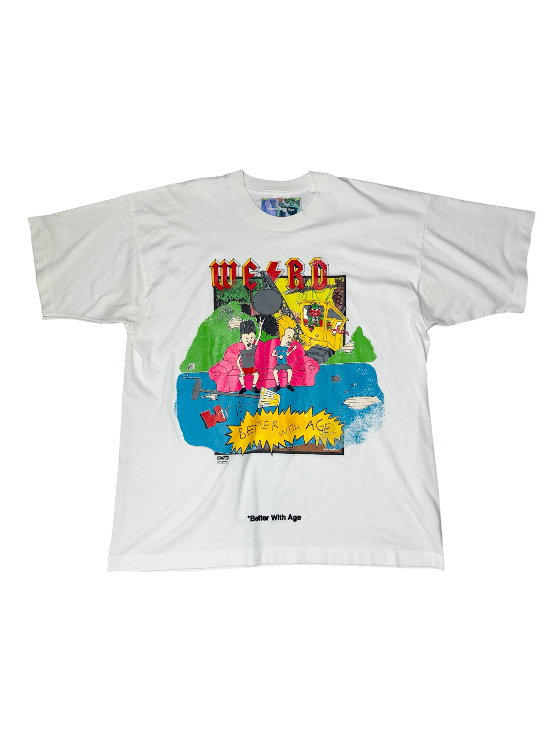 Better With Age "Beavis And Butt Head" White T-Shirt