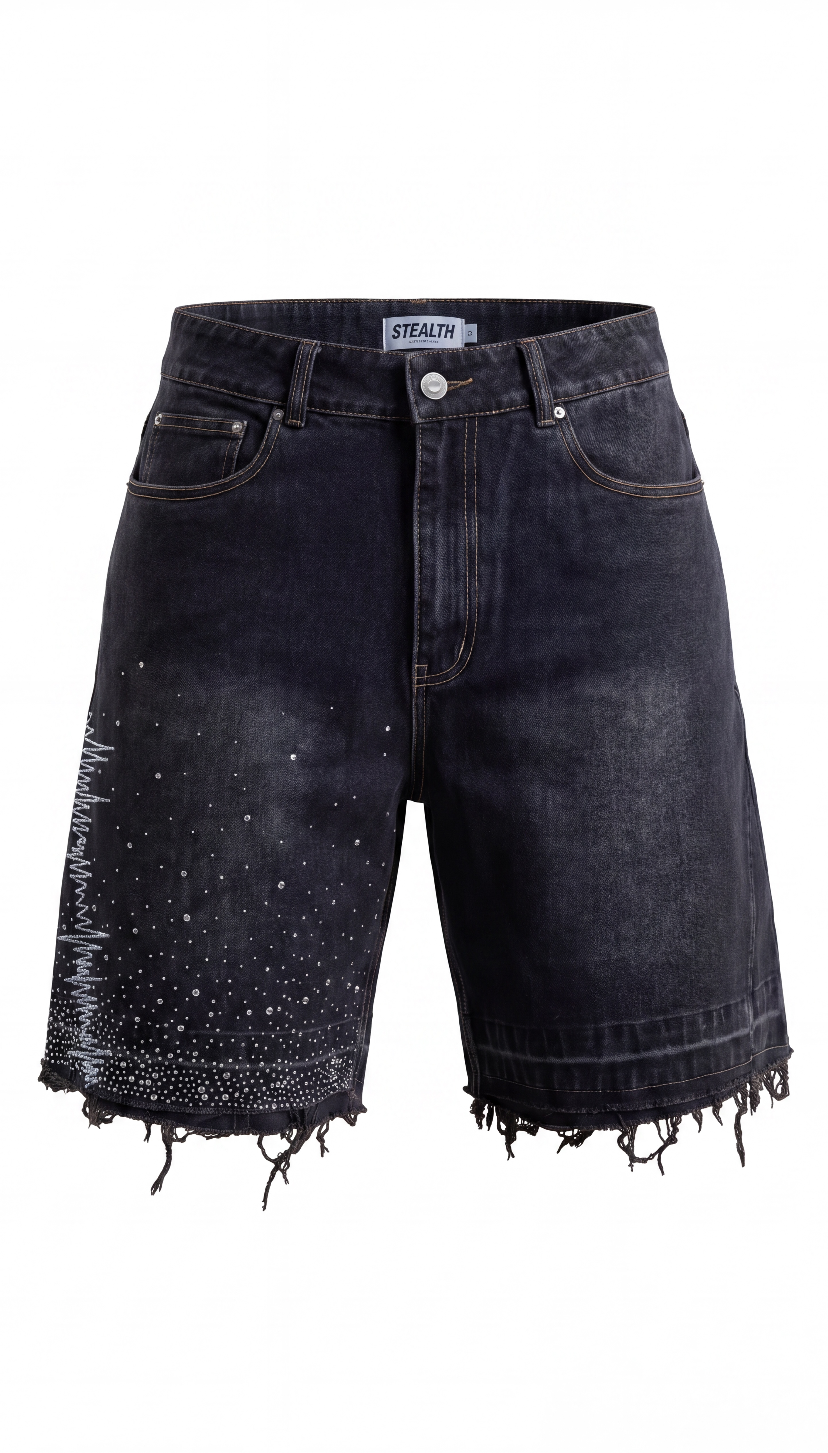Stealth "Reconstructed" Denim Jean Shorts