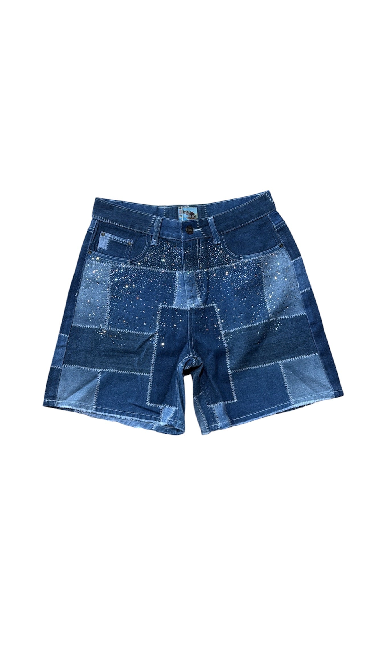 Dry Rot "Restitch" Rhinestone Jean Shorts