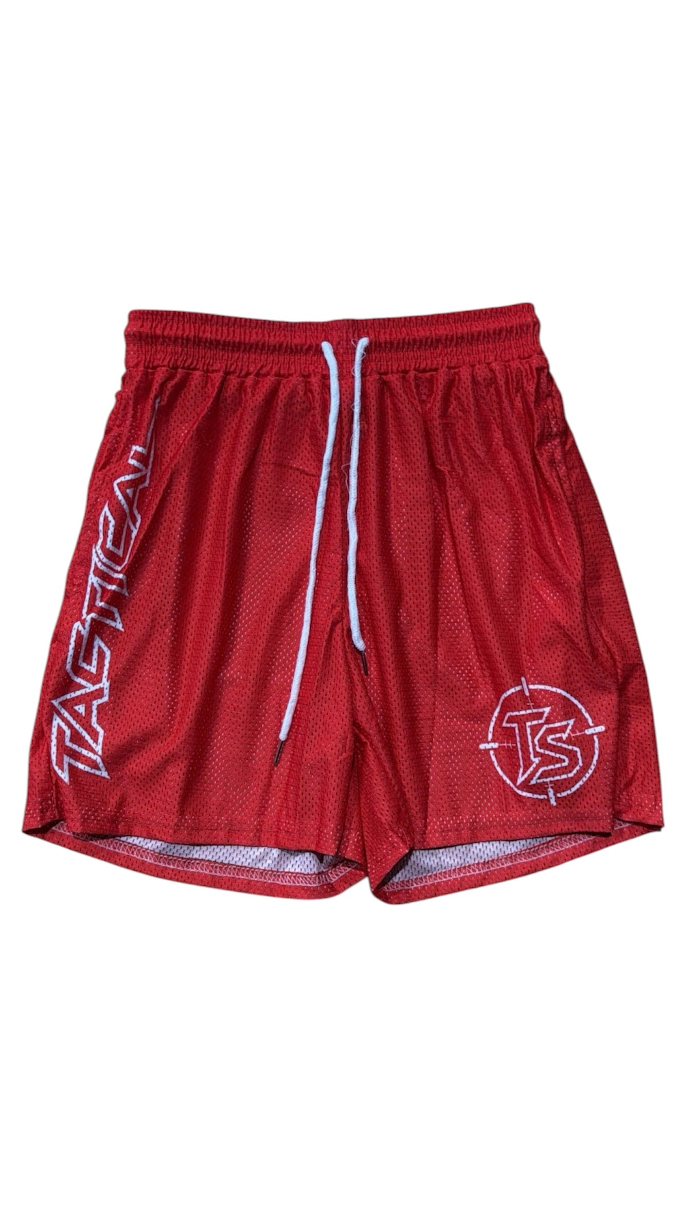Tactical "Red" Mesh Shorts