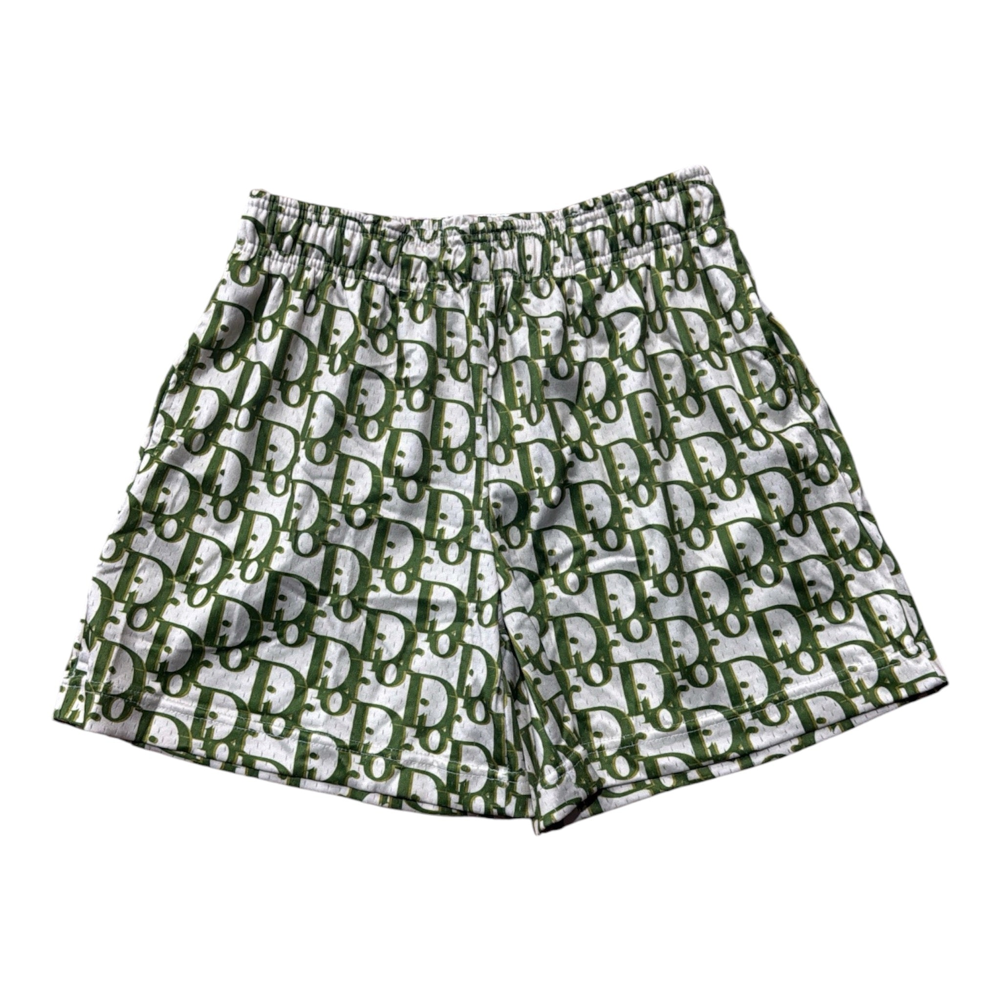 Bravest Studios "Dior Monogram" Green Mesh Shorts