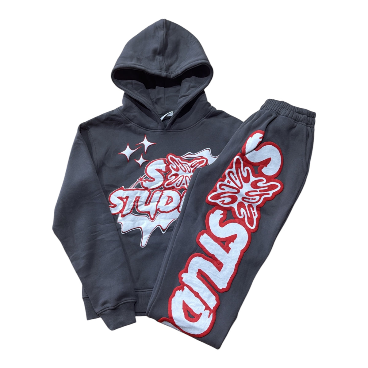SB Studios "Red/Grey" Full Sweatsuit