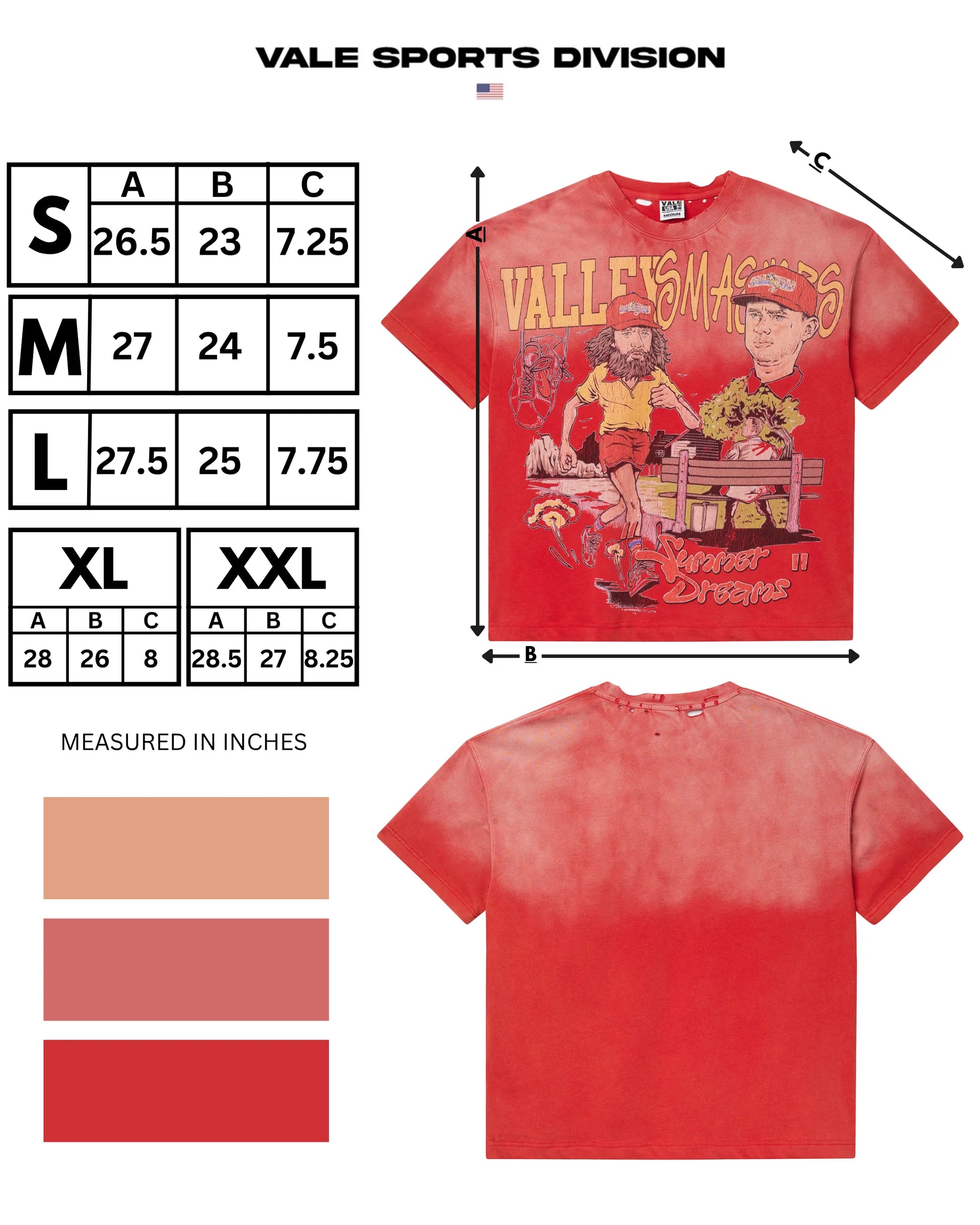 Vale "Forest" Red T-Shirt