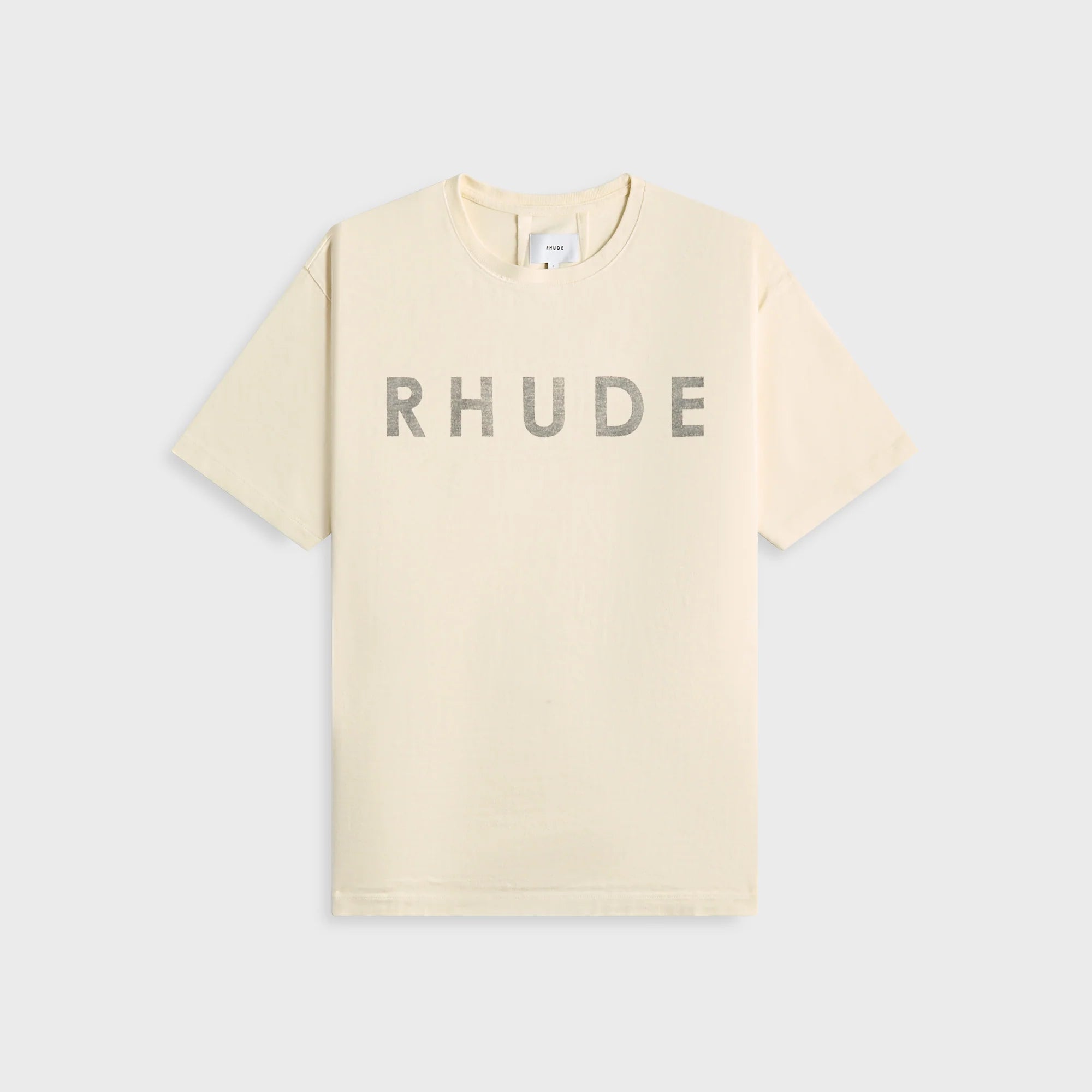 Rhude "Distressed Logo" White T-Shirt
