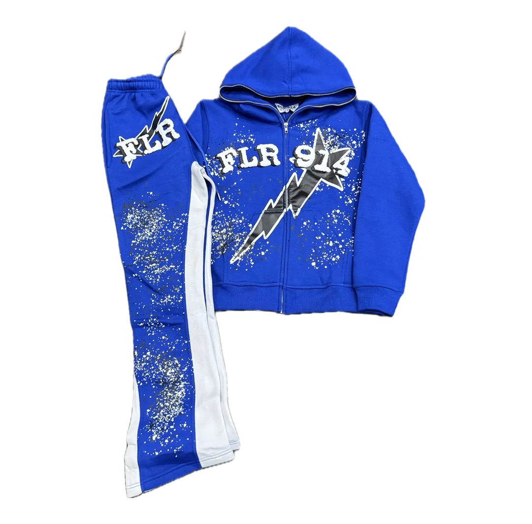 FLR 914 "Blue/White" Full Sweatsuit