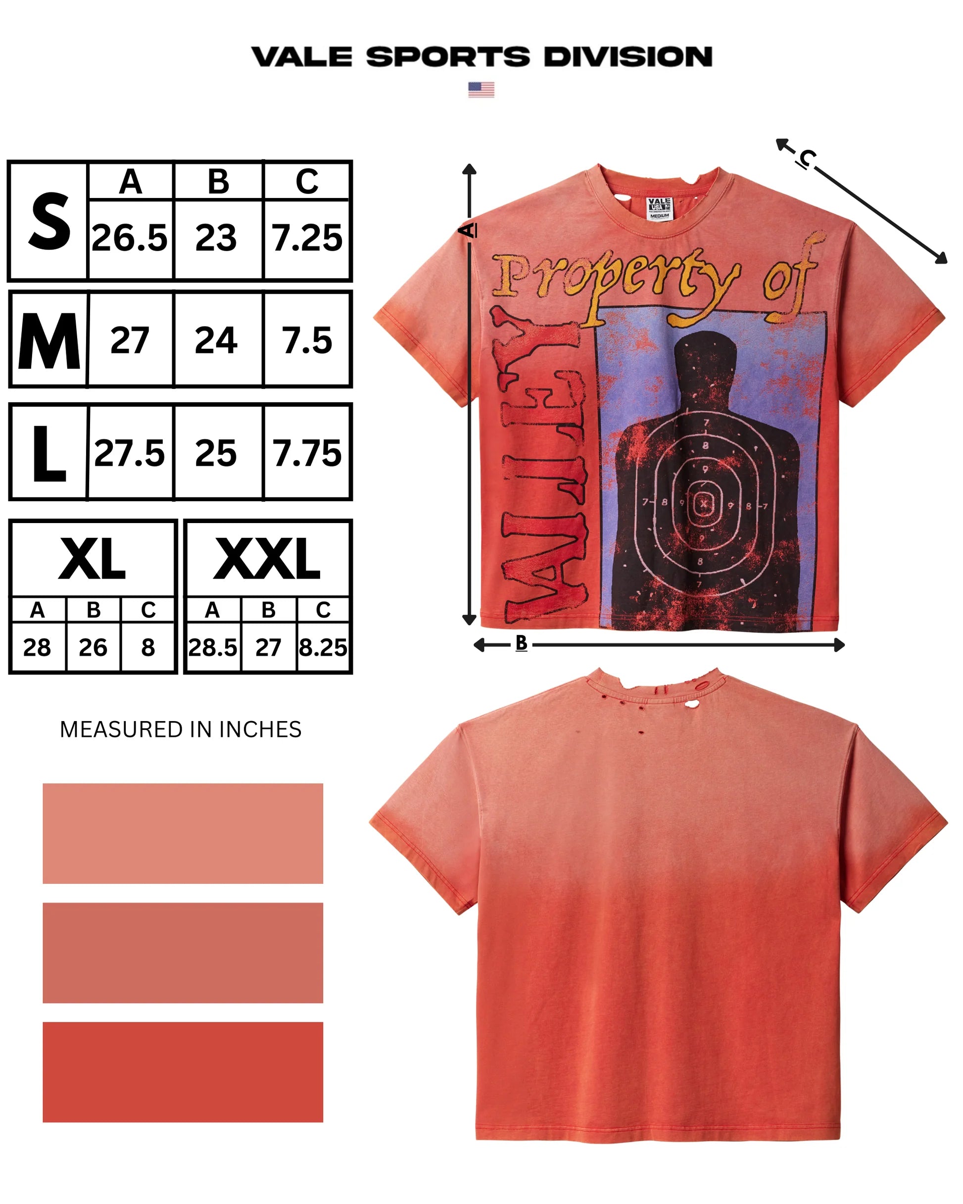 Vale "Target Practice" Red T-Shirt