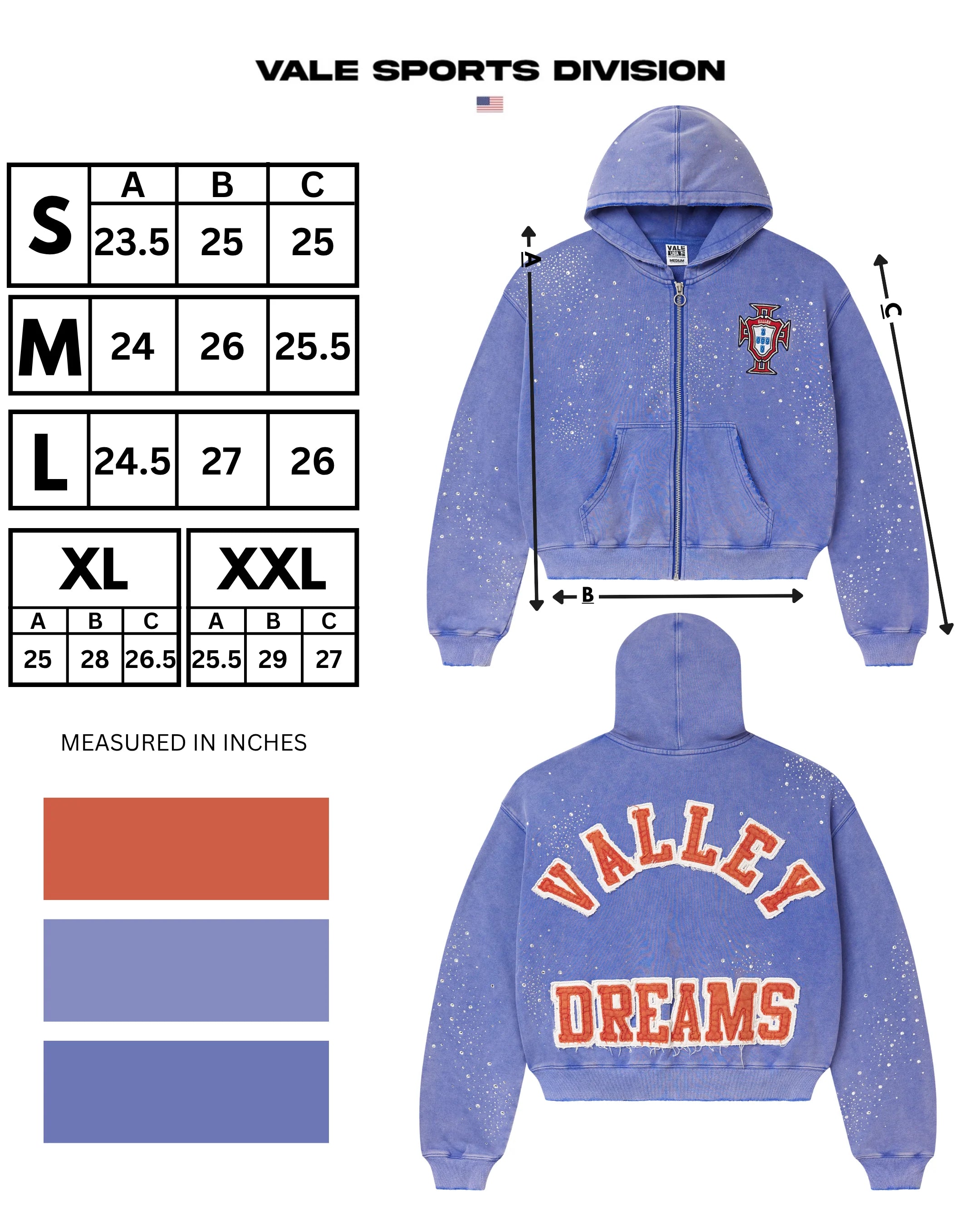 Vale "Sea" Pluto Cluster Zip-Up Hoodie