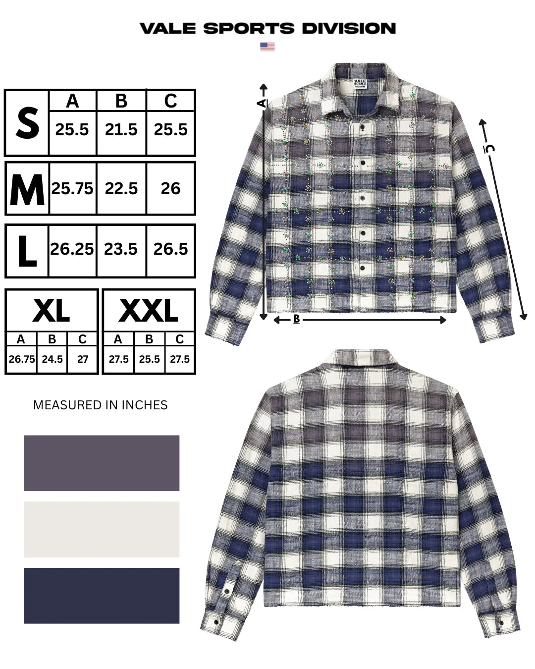 Vale "Sky Gems" Flannel Shirt