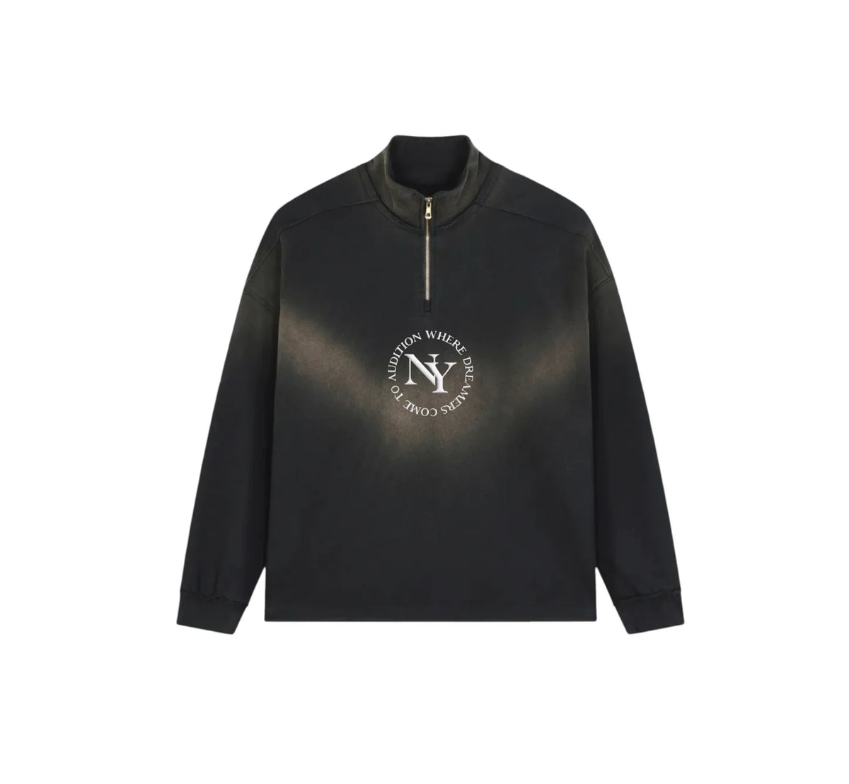A New York Day "Dreamers" Sun Faded Crewneck (Black)