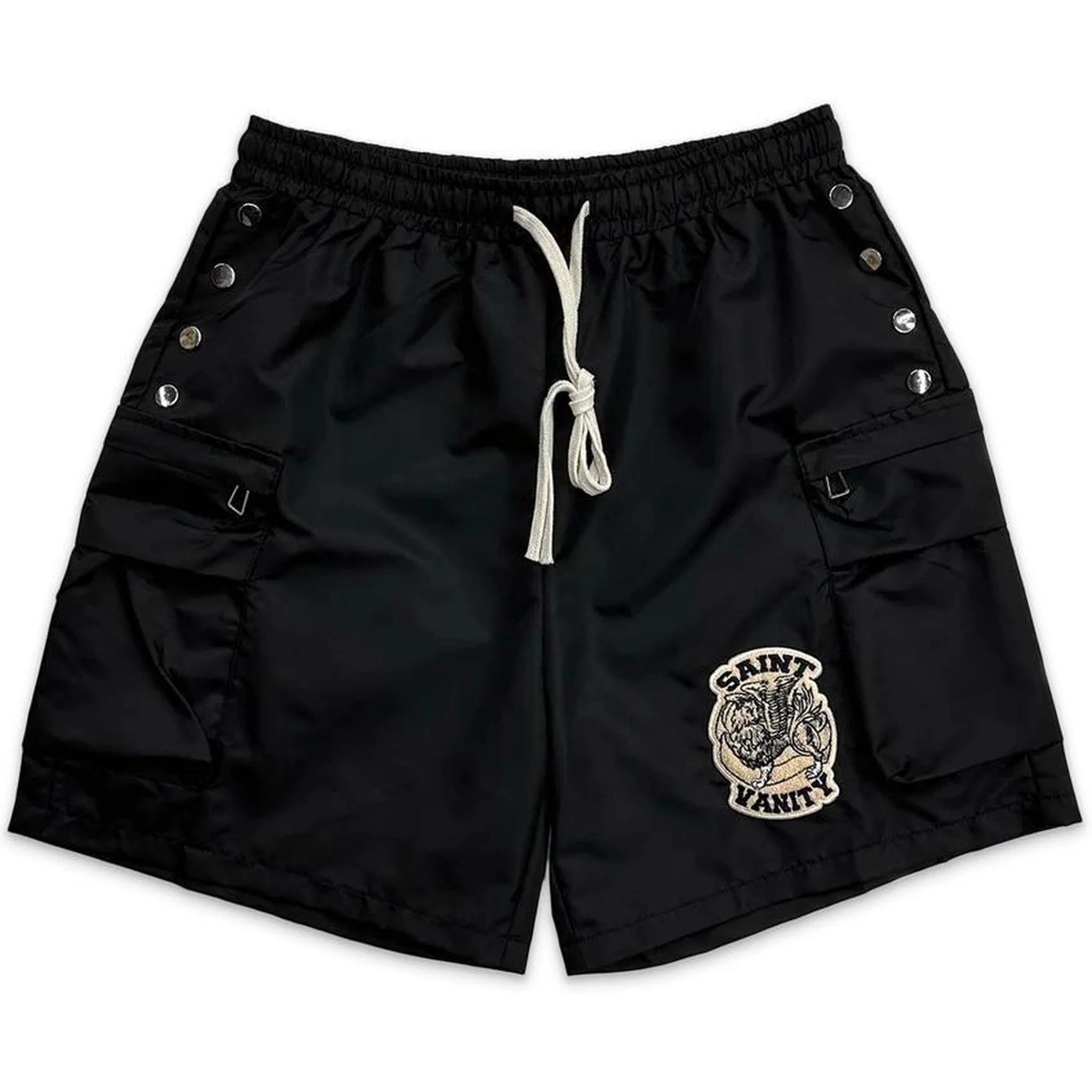 Saint Vanity "Black" Nylon Cargo Shorts