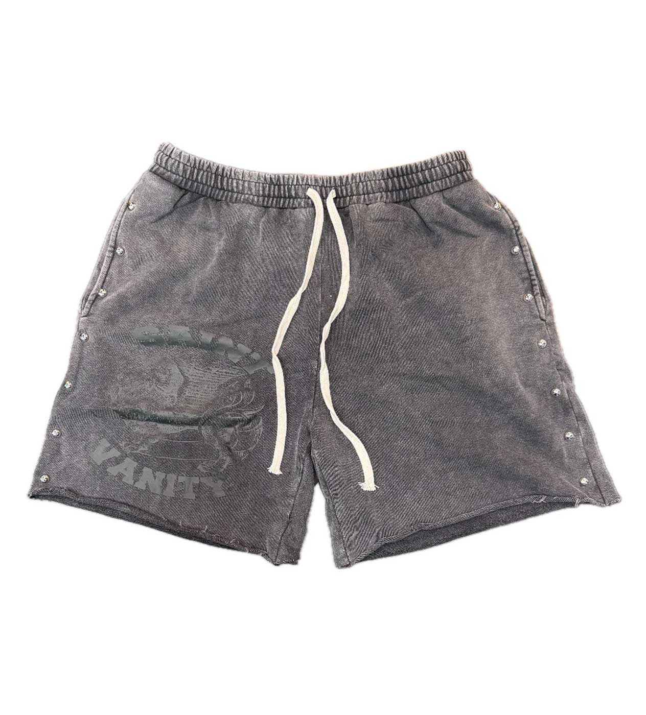 Saint Vanity "French Terry" Black Shorts
