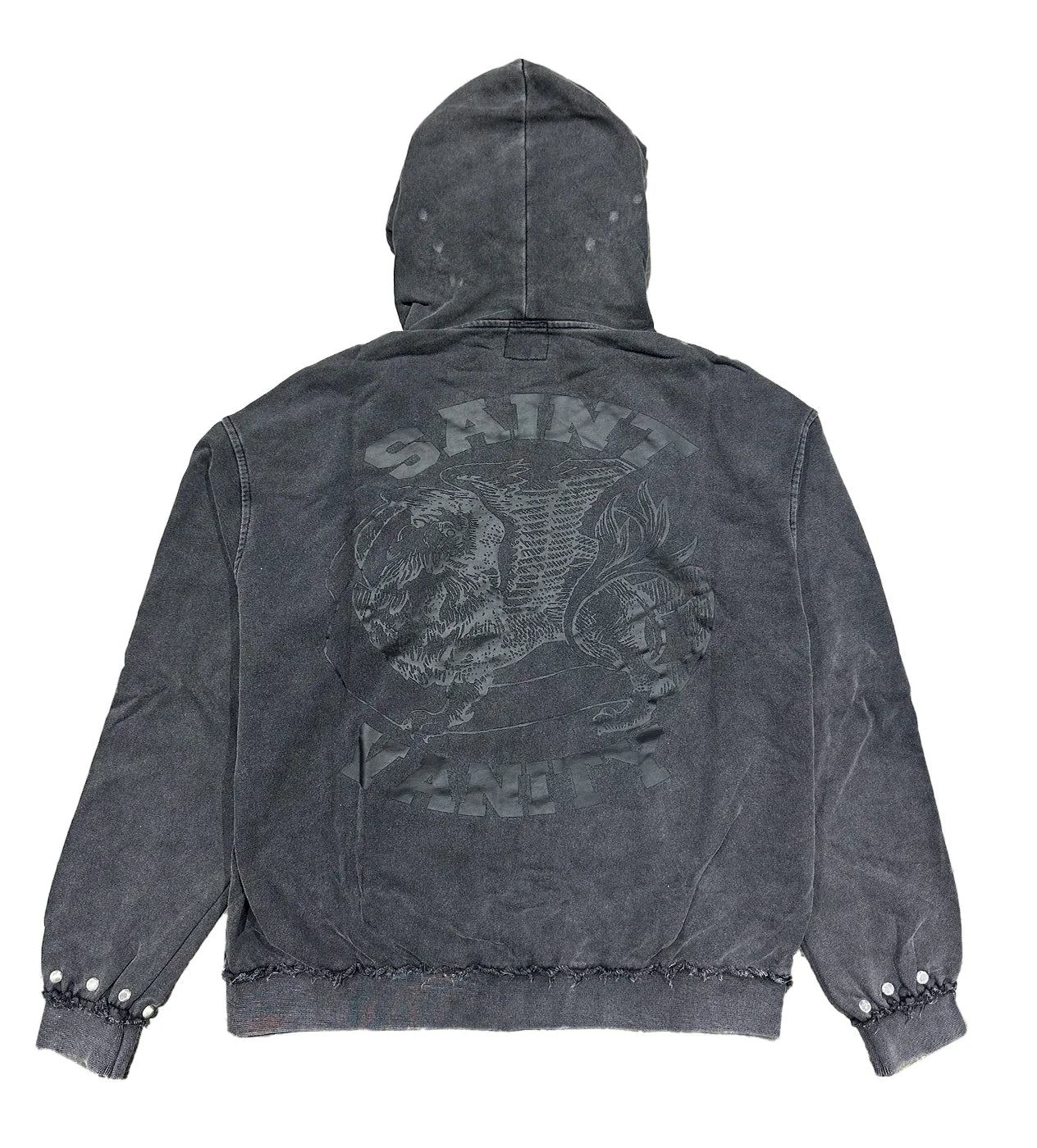 Saint Vanity "French Terry" Black Zip-Up