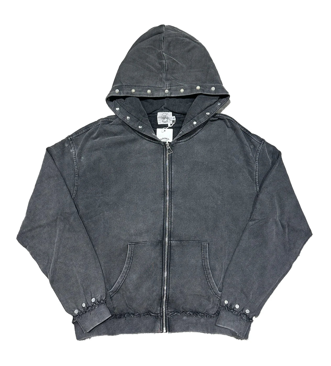 Saint Vanity "French Terry" Black Zip-Up